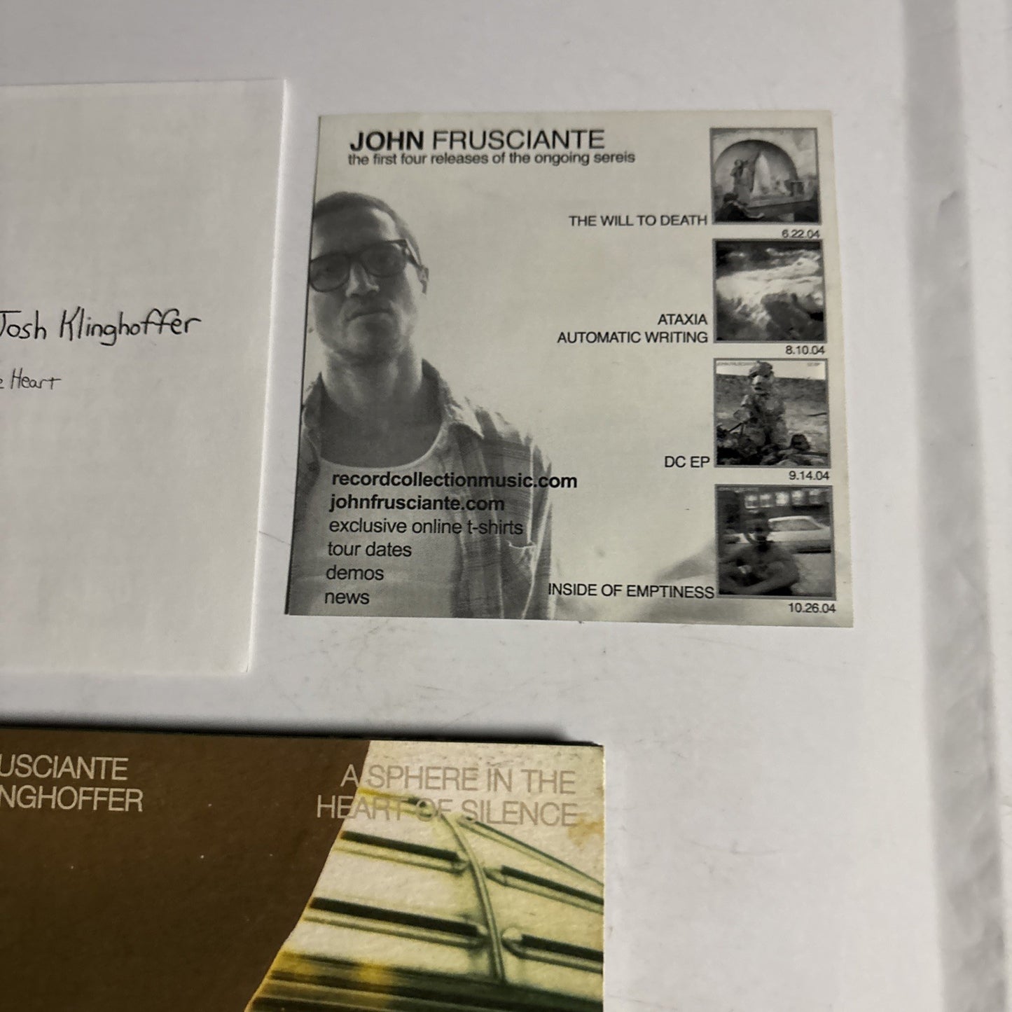 John Frusciante, Josh Klinghoffer – A Sphere In The Heart Of Silence (CD, 2004)