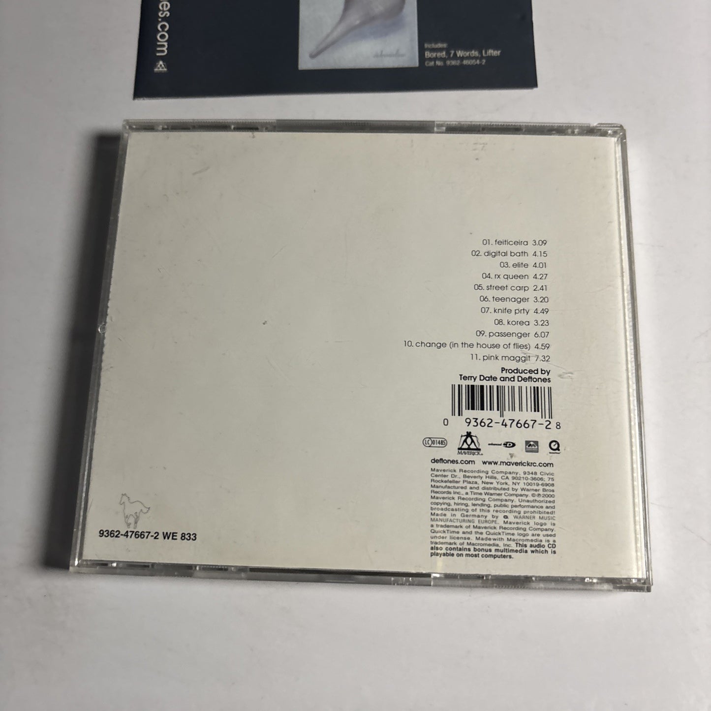 Deftones – White Pony (CD, 2000) Europe 9362-47667-2