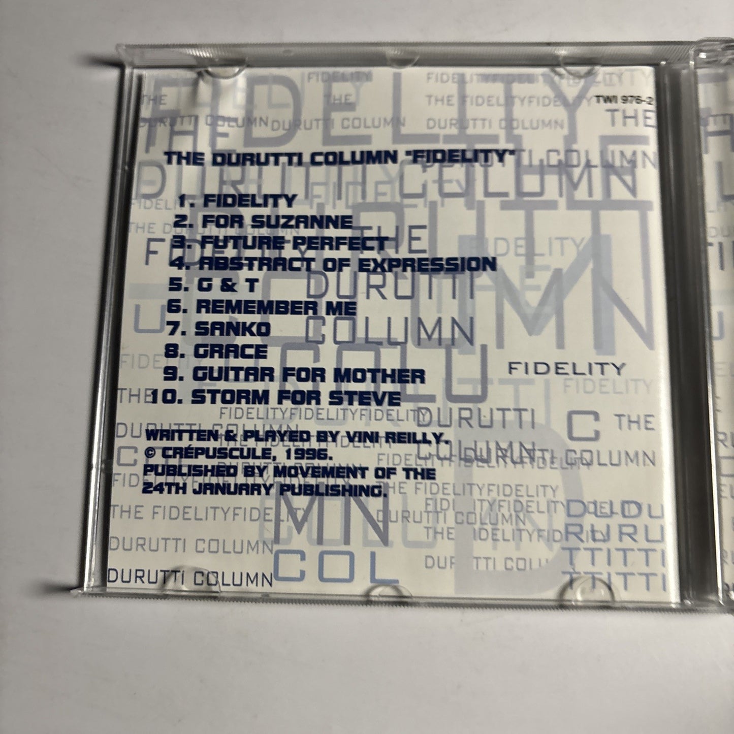 The Durutti Column – Fidelity (CD, 1996) Belgium TWI 976-2