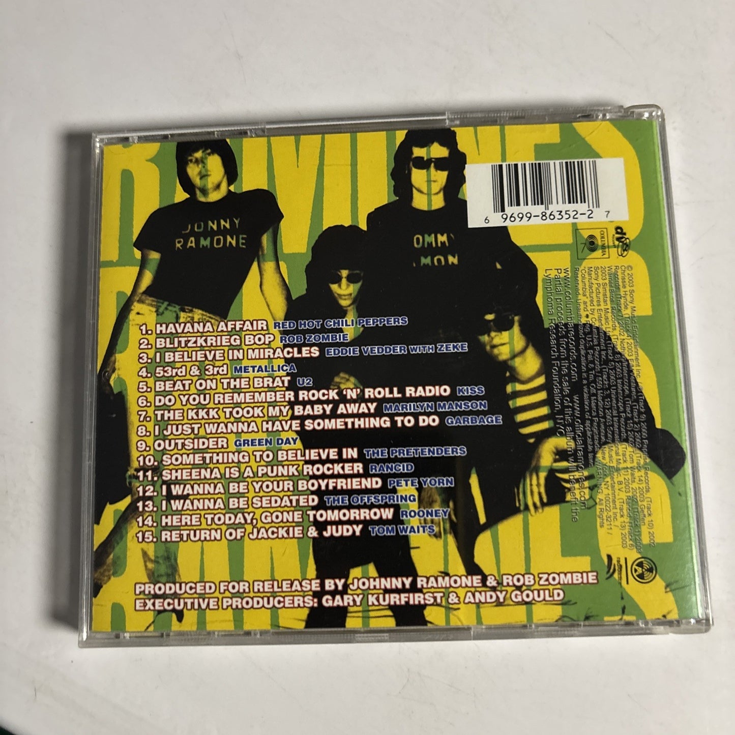 Various – We're A Happy Family - A Tribute To Ramones (CD, 2003) US CK 86352