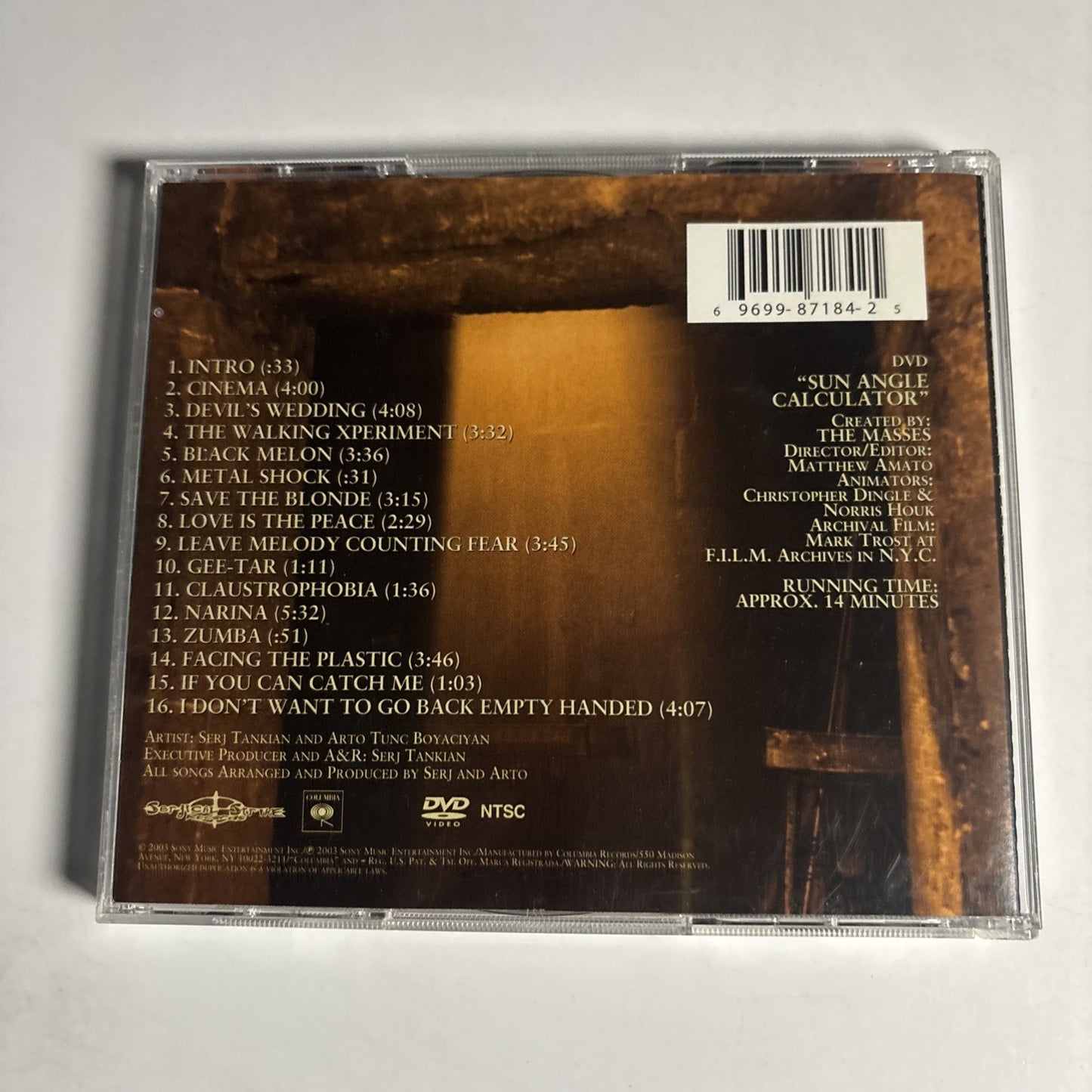 Serart – Serart (CD + DVD, 2003) US DVD CK 87184