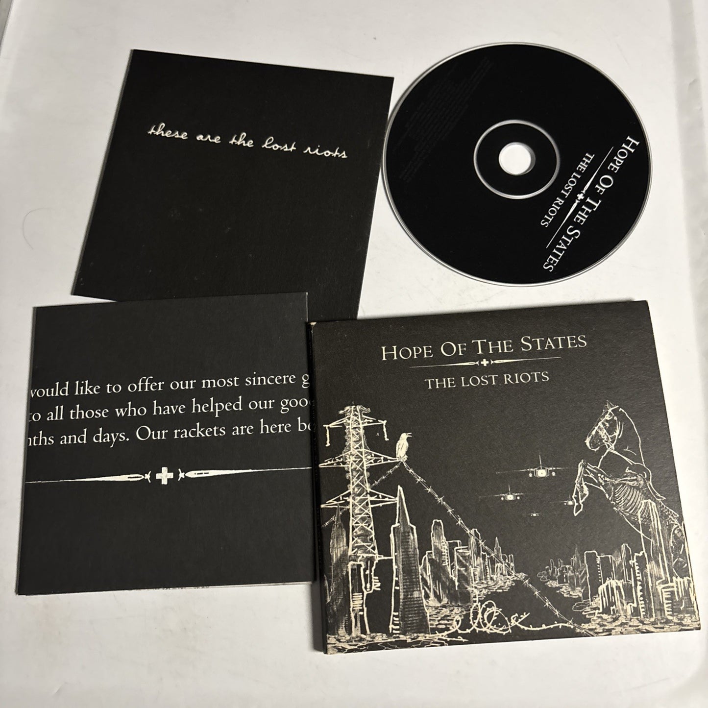 Hope Of The States – The Lost Riots (CD, 2004) UK Digipak 517264 2