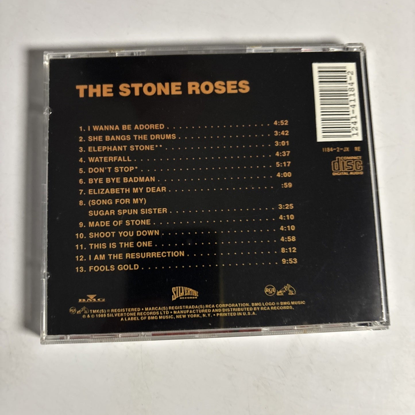 The Stone Roses – The Stone Roses (CD, 1994)  US 1184-2-JX RE