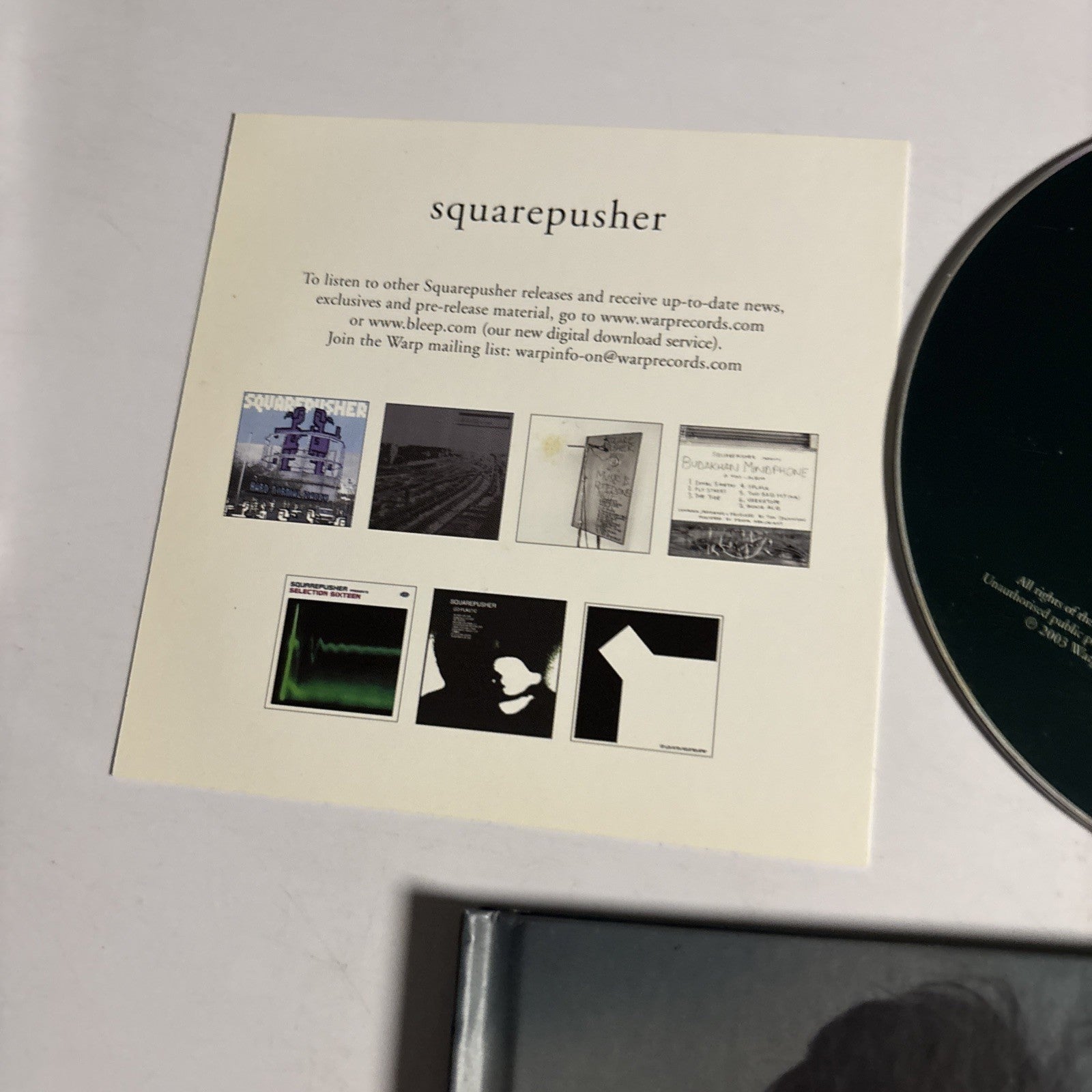 Squarepusher – Ultravisitor (CD, 2004) UK Booklet WARPCD117X