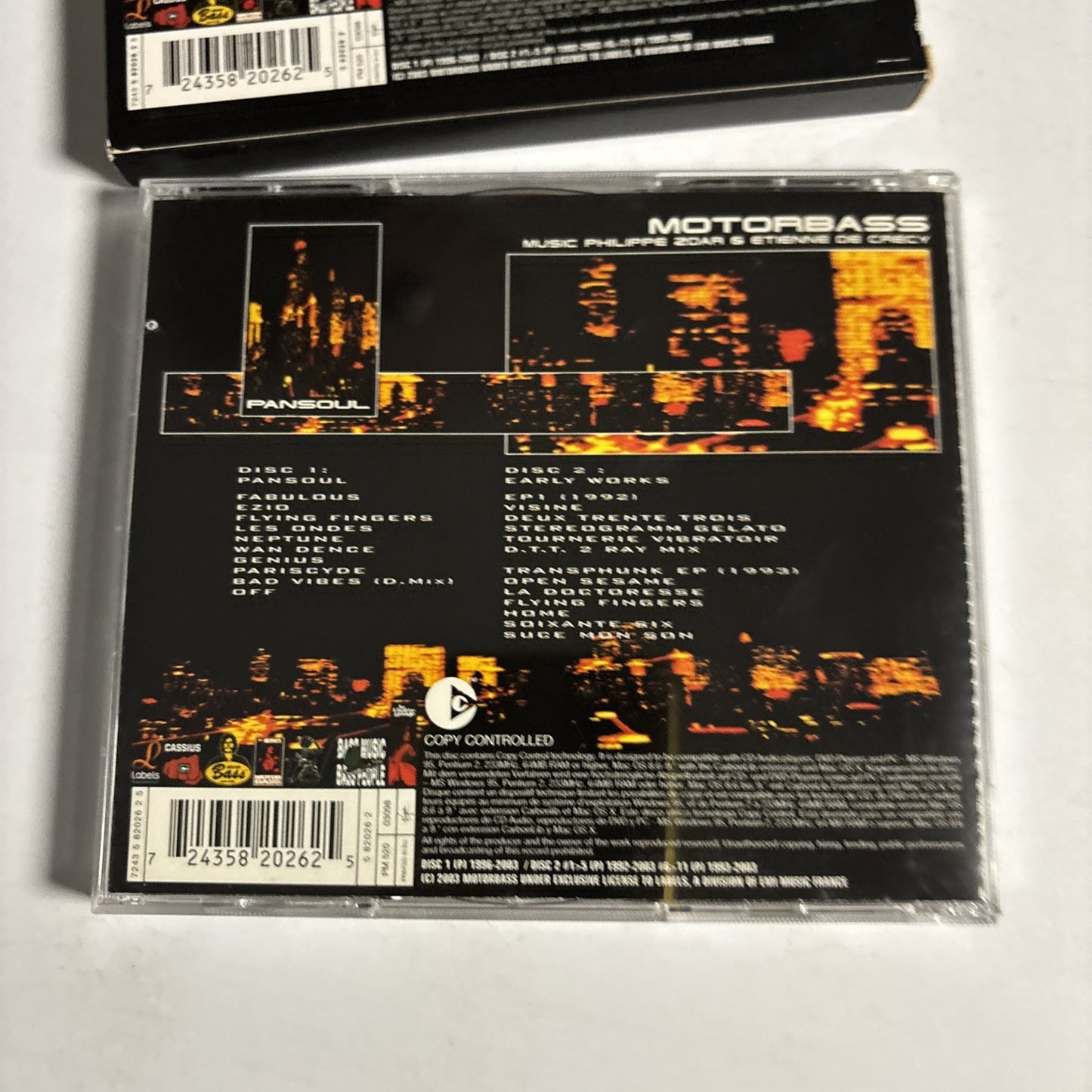 Motorbass – Pansoul (CD, 2003) France 724358202625