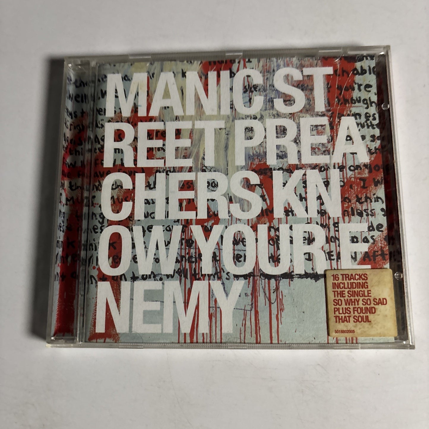 Manic Street Preachers – Know Your Enemy (CD, 2001) Europe 501880 2