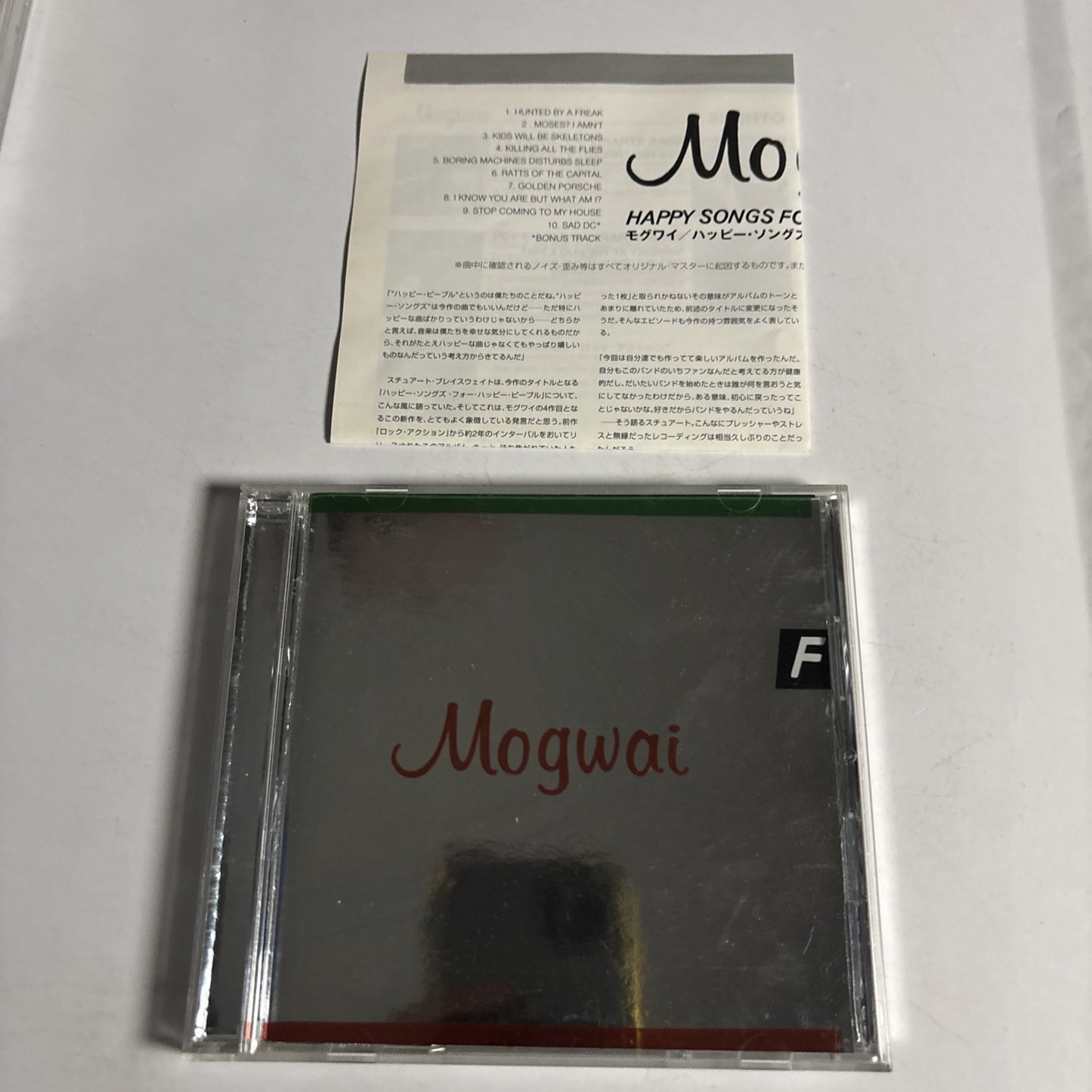 Mogwai – Happy Songs For Happy People (CD, 2003) Japan Bonus Track TFCK-87316