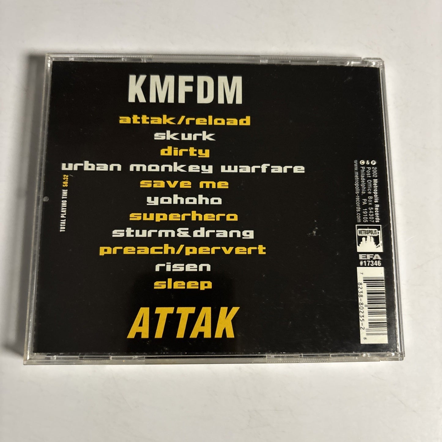 KMFDM – Attak (CD, 2002) US MET235