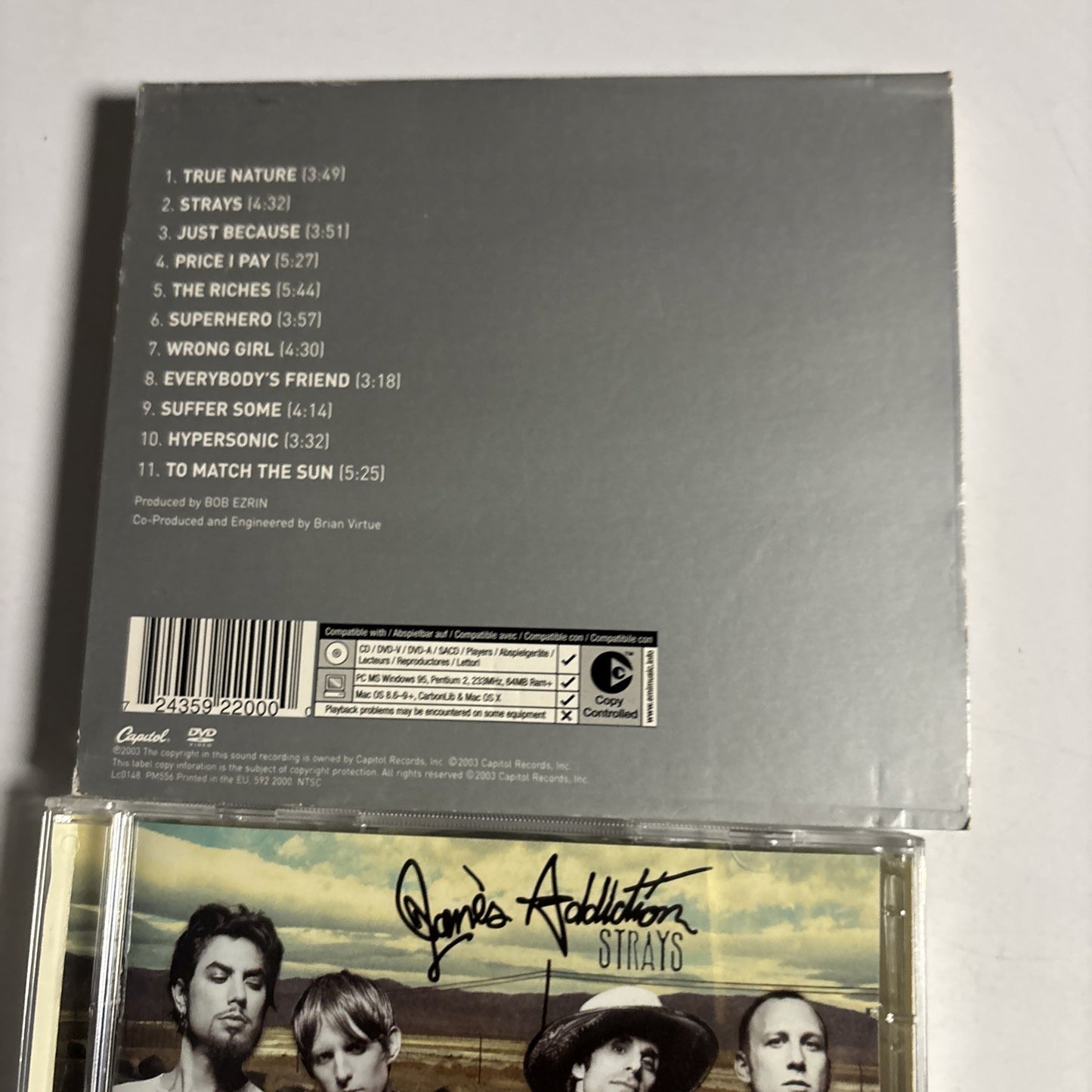 Jane's Addiction – Strays (CD + DVD, 2003) Europe DVD 7243 5 92200 0 0