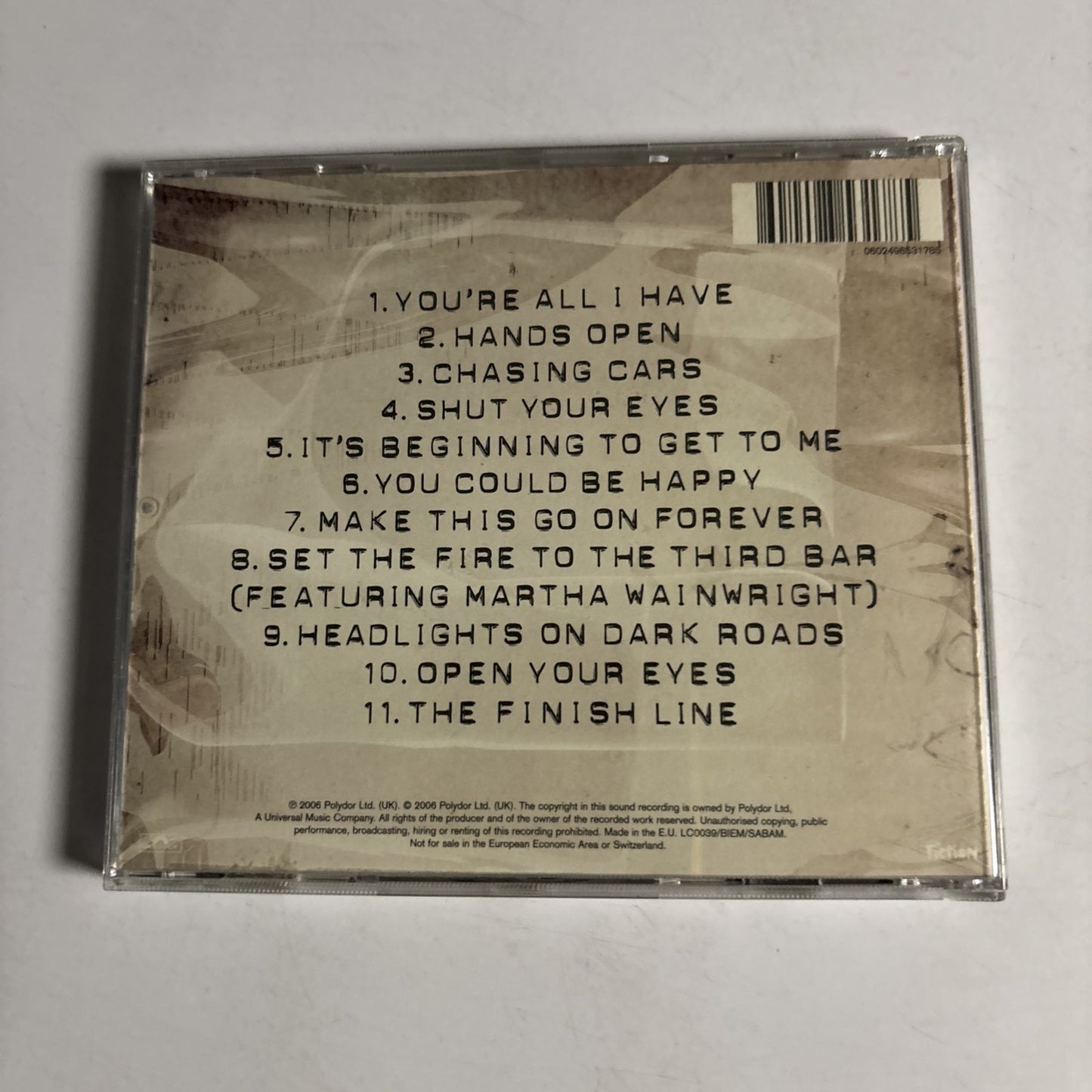 Snow Patrol – Eyes Open (CD, 2006)  Europe 9853178