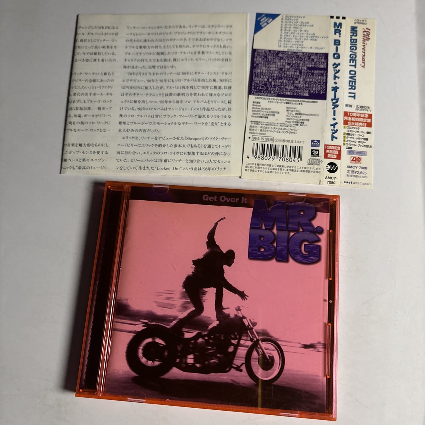 Mr. Big – Get Over It (CD, 1999) Japan Limited Edition, Obi AMCY-7080