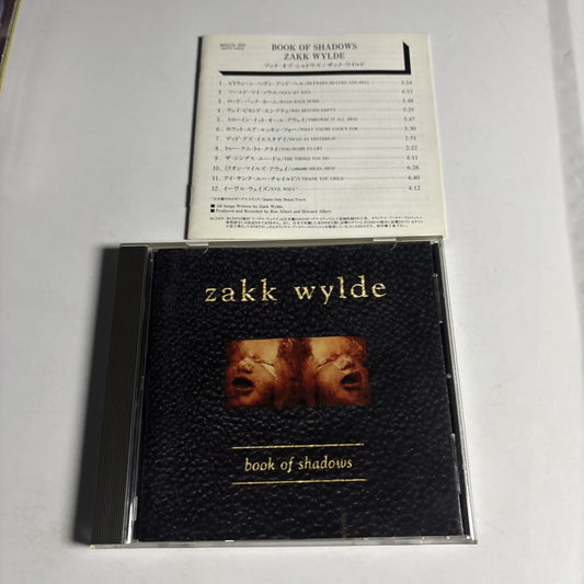 Zakk Wylde – Book Of Shadows (CD, 1996) Japan Bonus Track MVCG-203