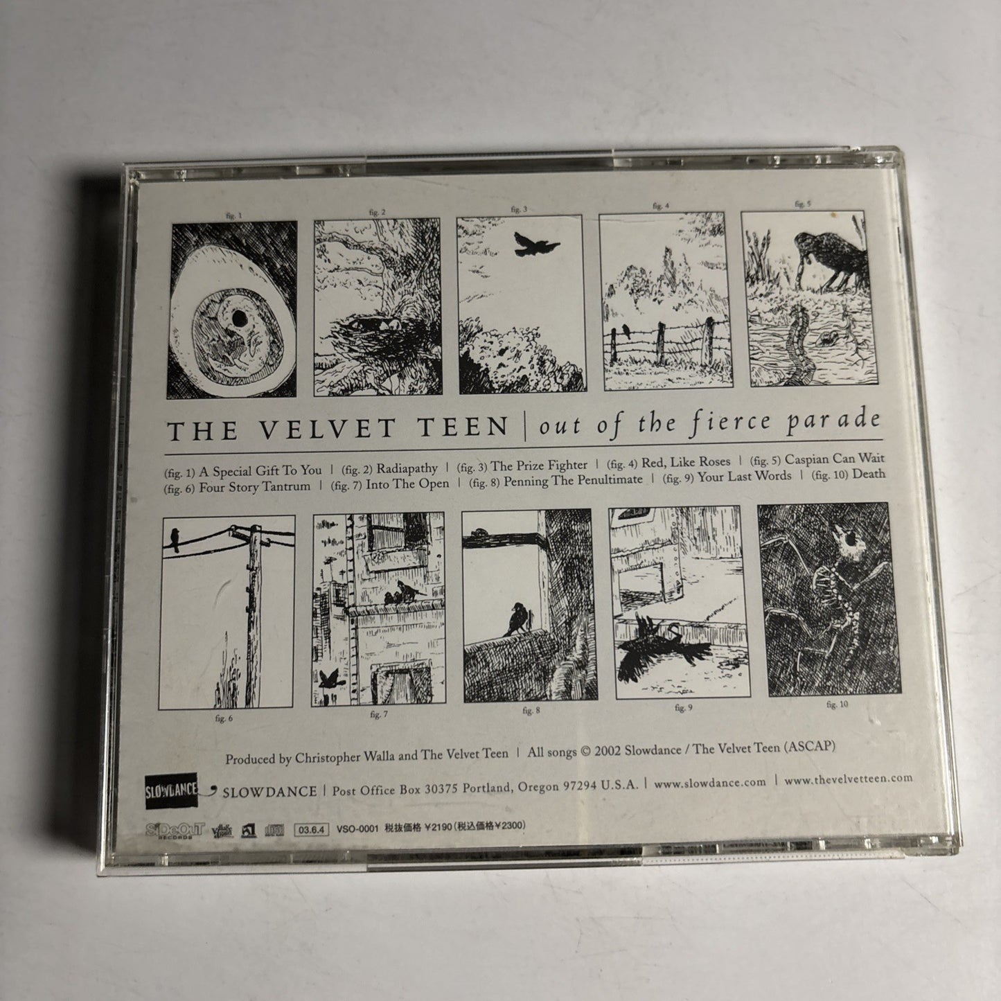 The Velvet Teen – Out Of The Fierce Parade (CD, 2003) Japan Bonus Track SLO 014