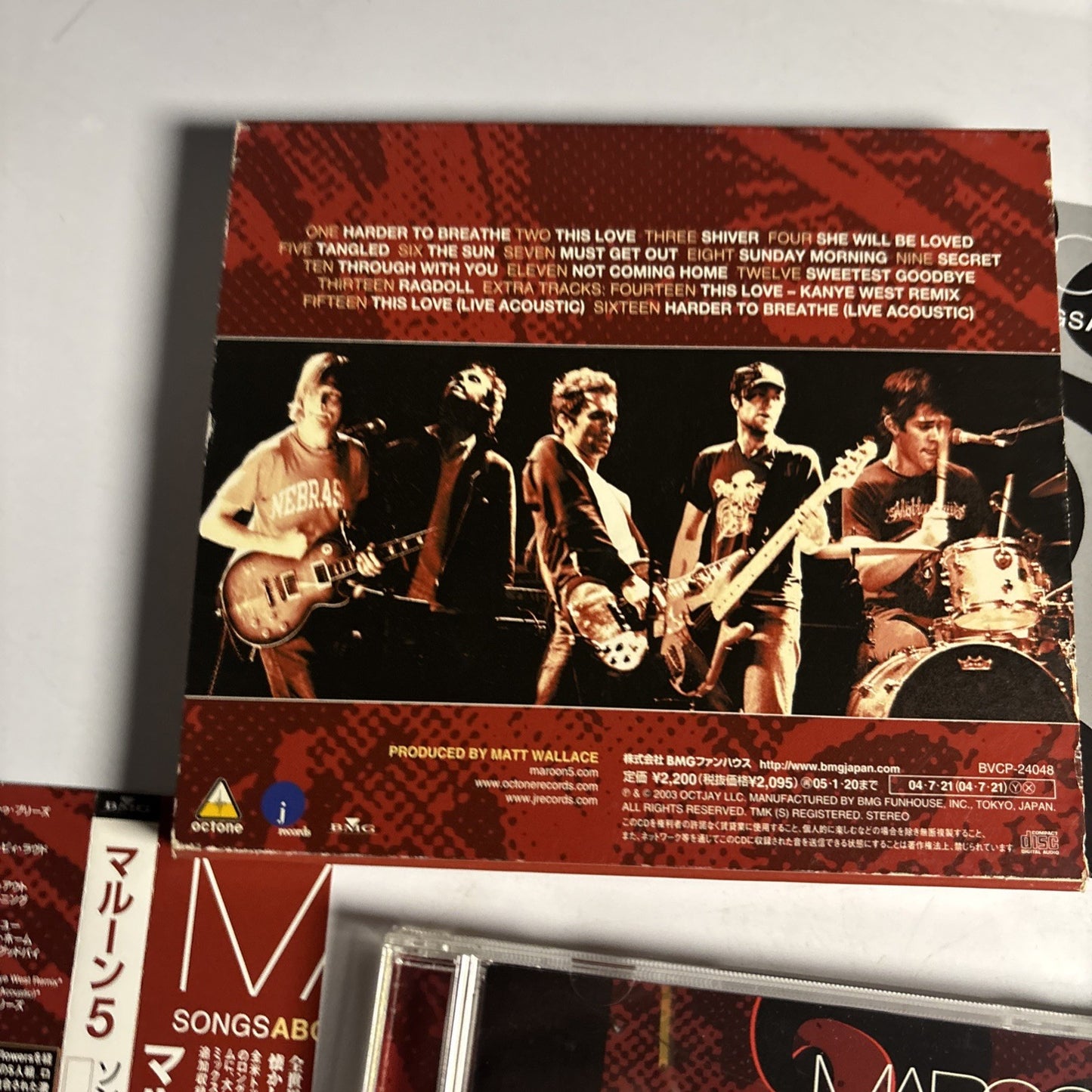 Maroon 5 – Songs About Jane (CD, 2004) Japan obi BVCP 24048