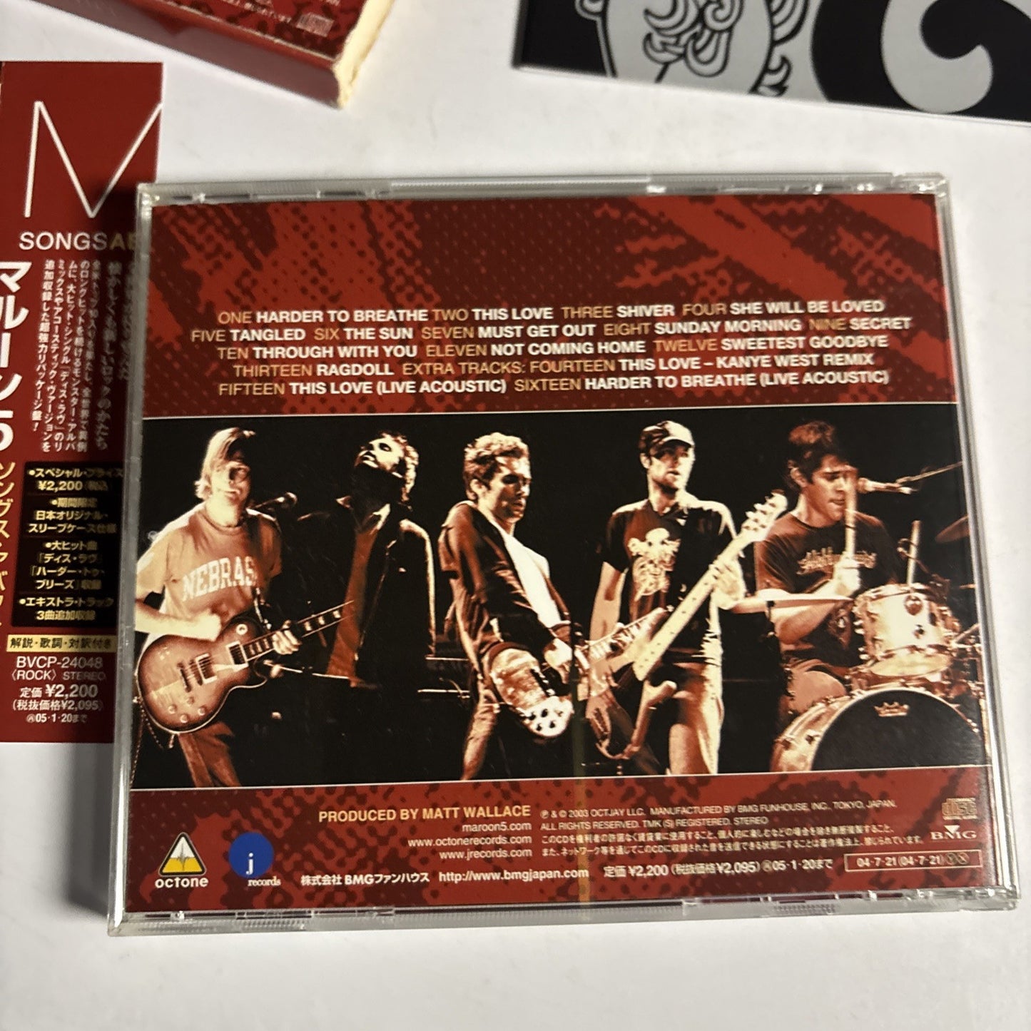 Maroon 5 – Songs About Jane (CD, 2004) Japan obi BVCP 24048