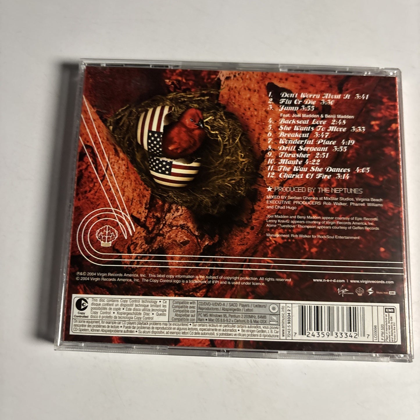 N*E*R*D – Fly Or Die (CD, 2004) Europe 7243 5 93334 2 7