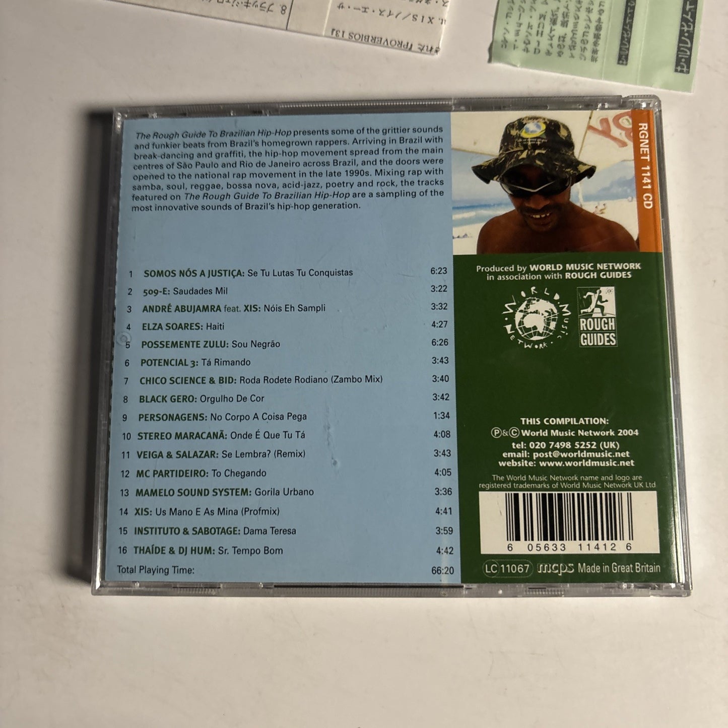 Various – The Rough Guide To Brazilian Hip-Hop (CD, 2004) UK RGNET 1141 CD