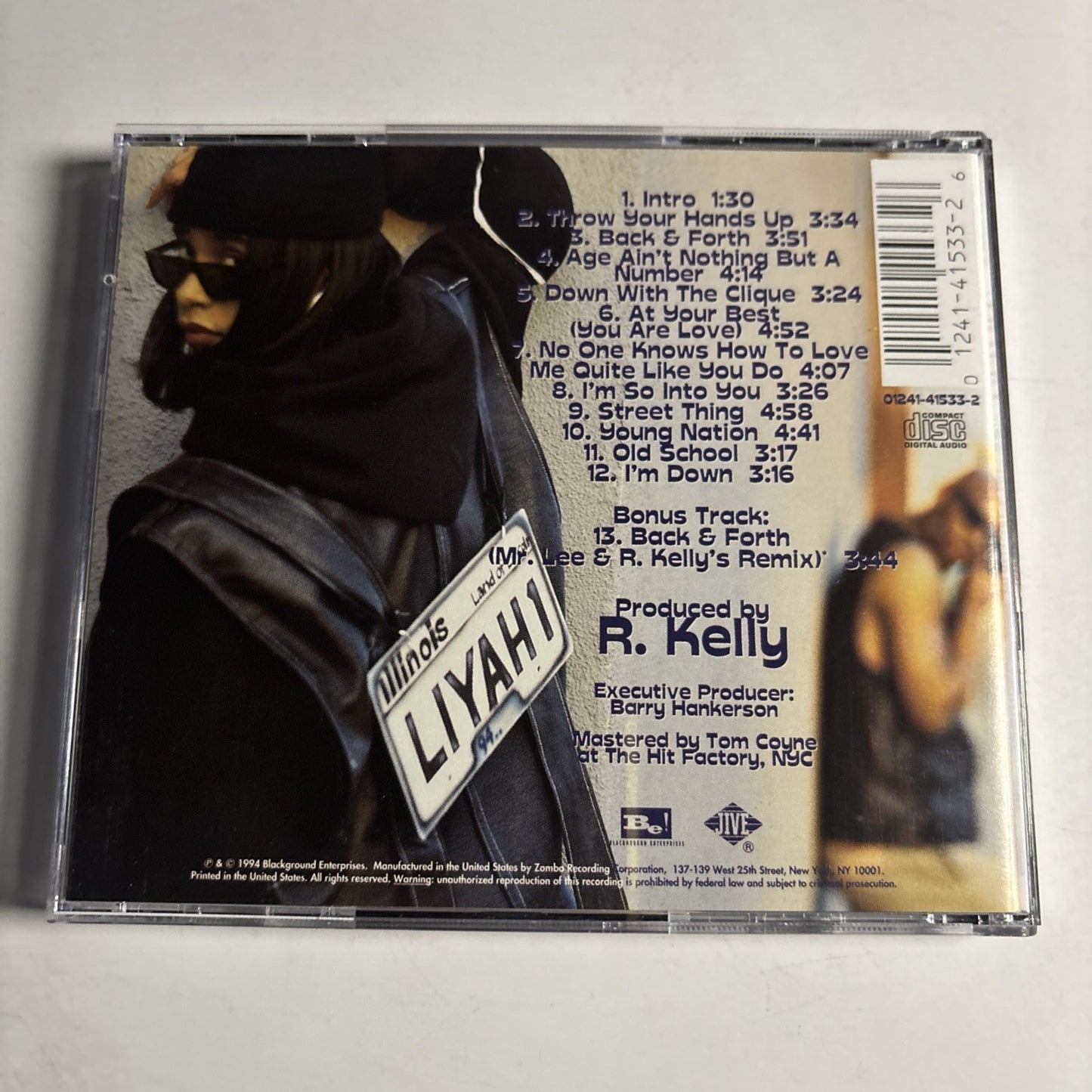 Aaliyah – Age Ain't Nothing But A Number (CD, 1994) US 01241-41533-2