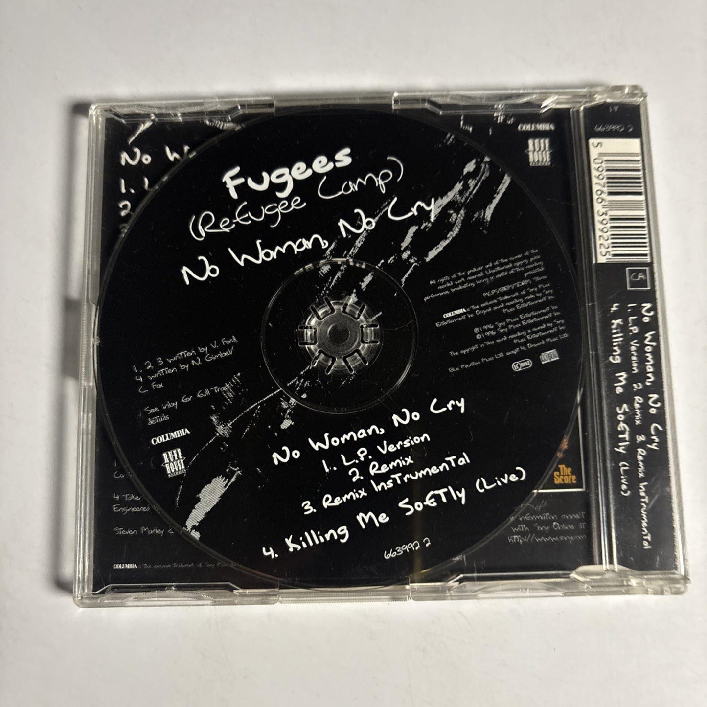 Fugees – No Woman, No Cry (CD, 1996) Europe 663992 2