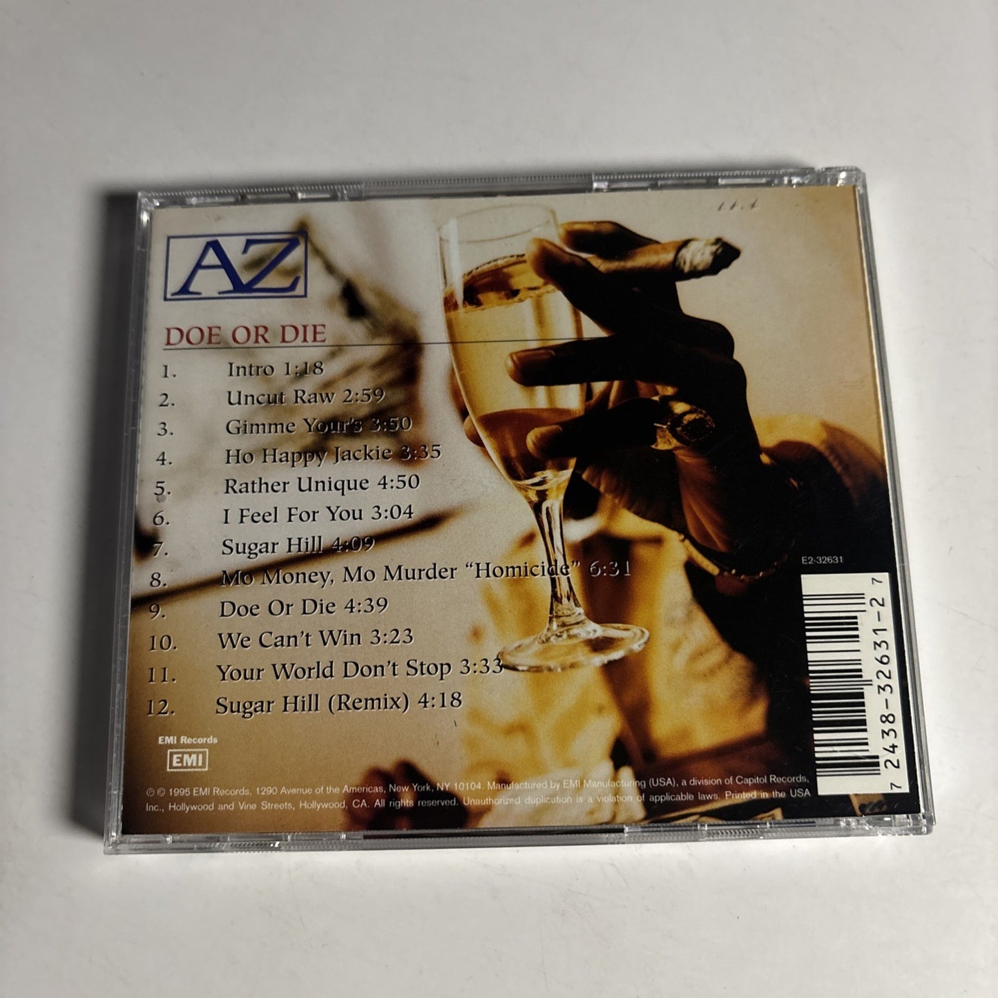 AZ – Doe Or Die (CD, 2004) US 7243 8-32631-2-7