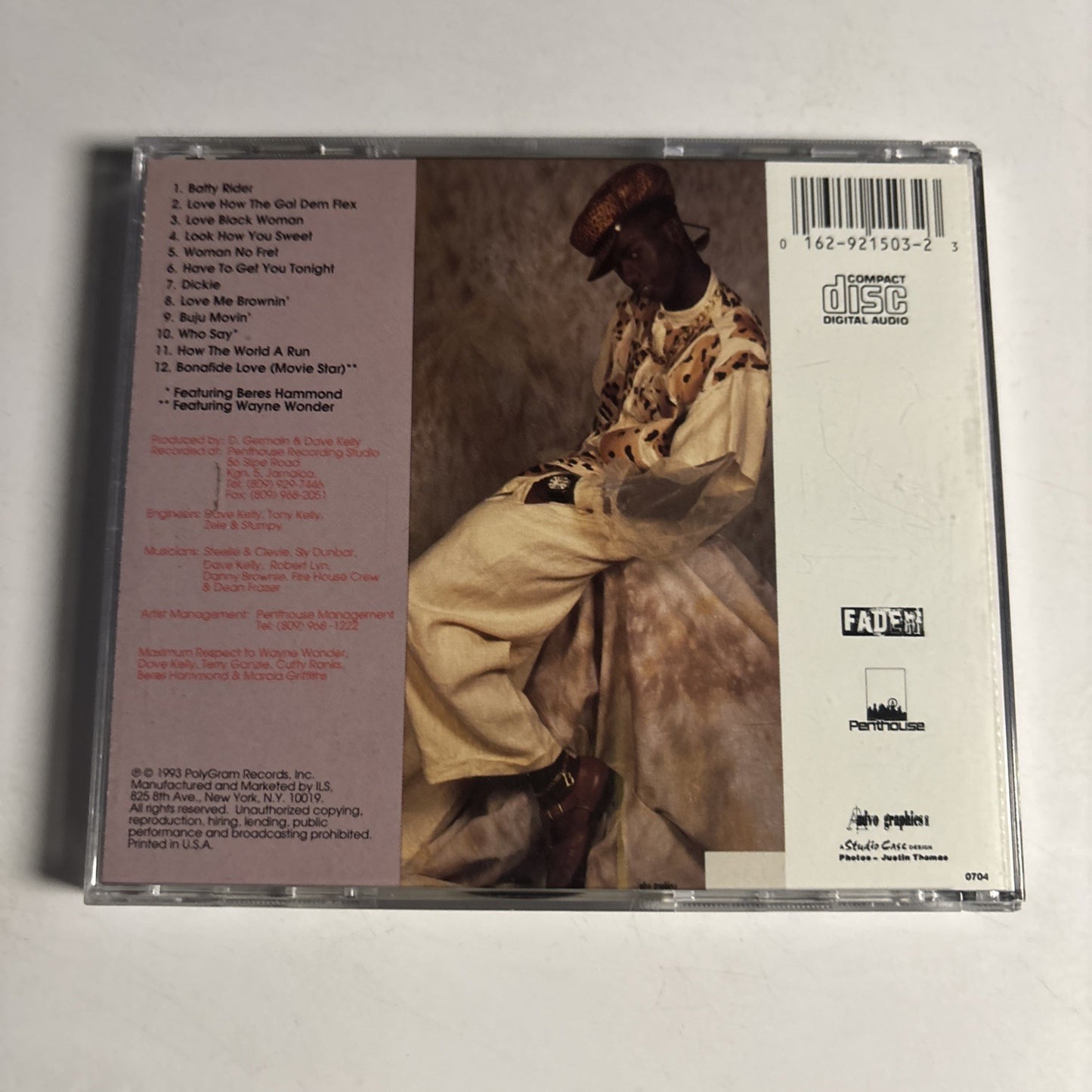 Buju Banton – Mr. Mention (CD, 1993) US 162 921 503-2