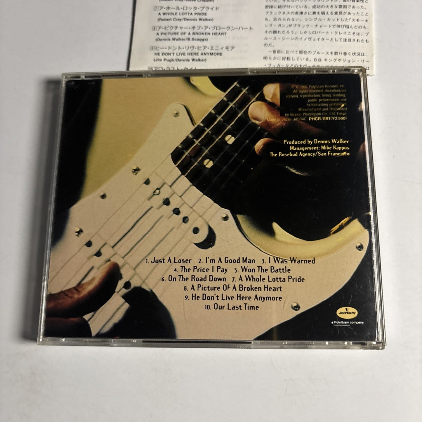 Robert Cray – I Was Warned (CD, 1992) Japan PHCR-1181