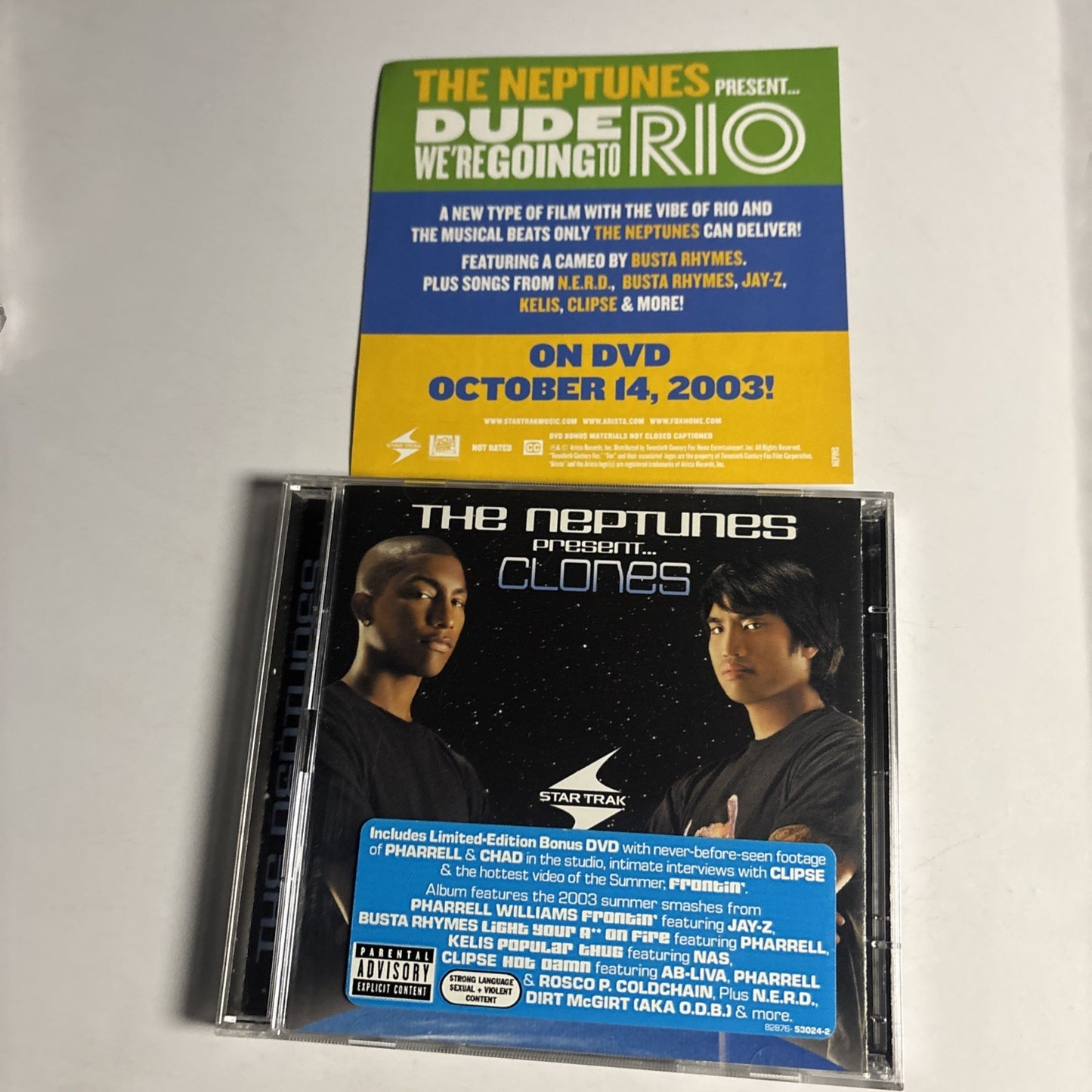 The Neptunes – Clones (CD + DVD, 2003) US DVD 82876-51295-2