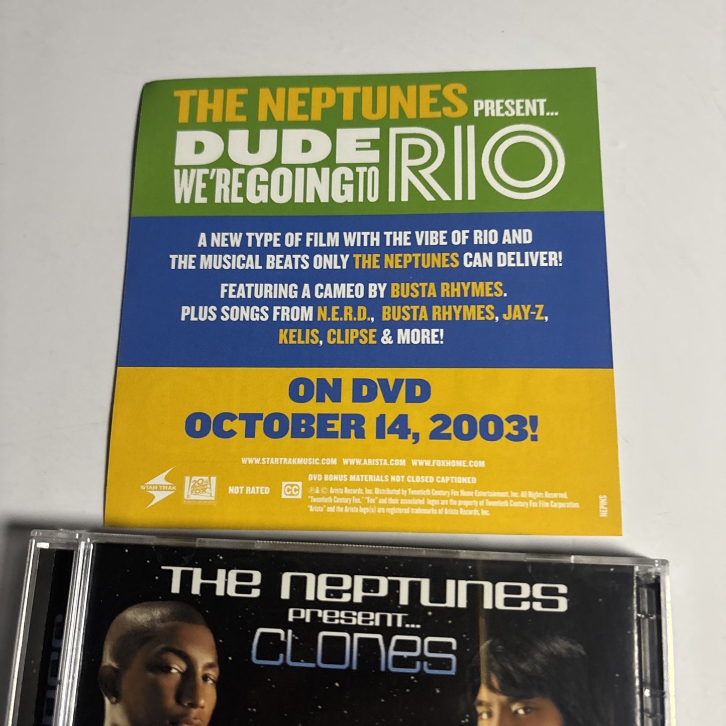 The Neptunes – Clones (CD + DVD, 2003) US DVD 82876-51295-2