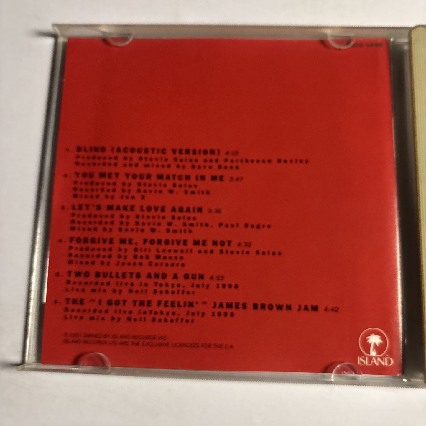 Stevie Salas Colorcode – Stuff (CD, 1991) Japan PSCD-1092