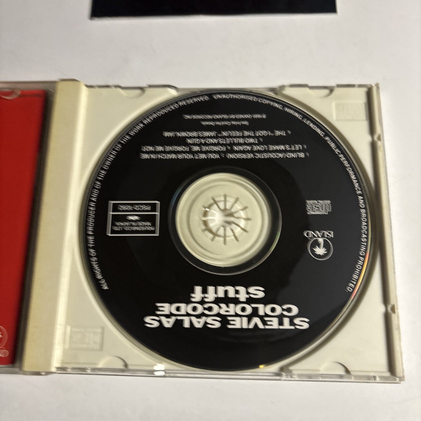 Stevie Salas Colorcode – Stuff (CD, 1991) Japan PSCD-1092