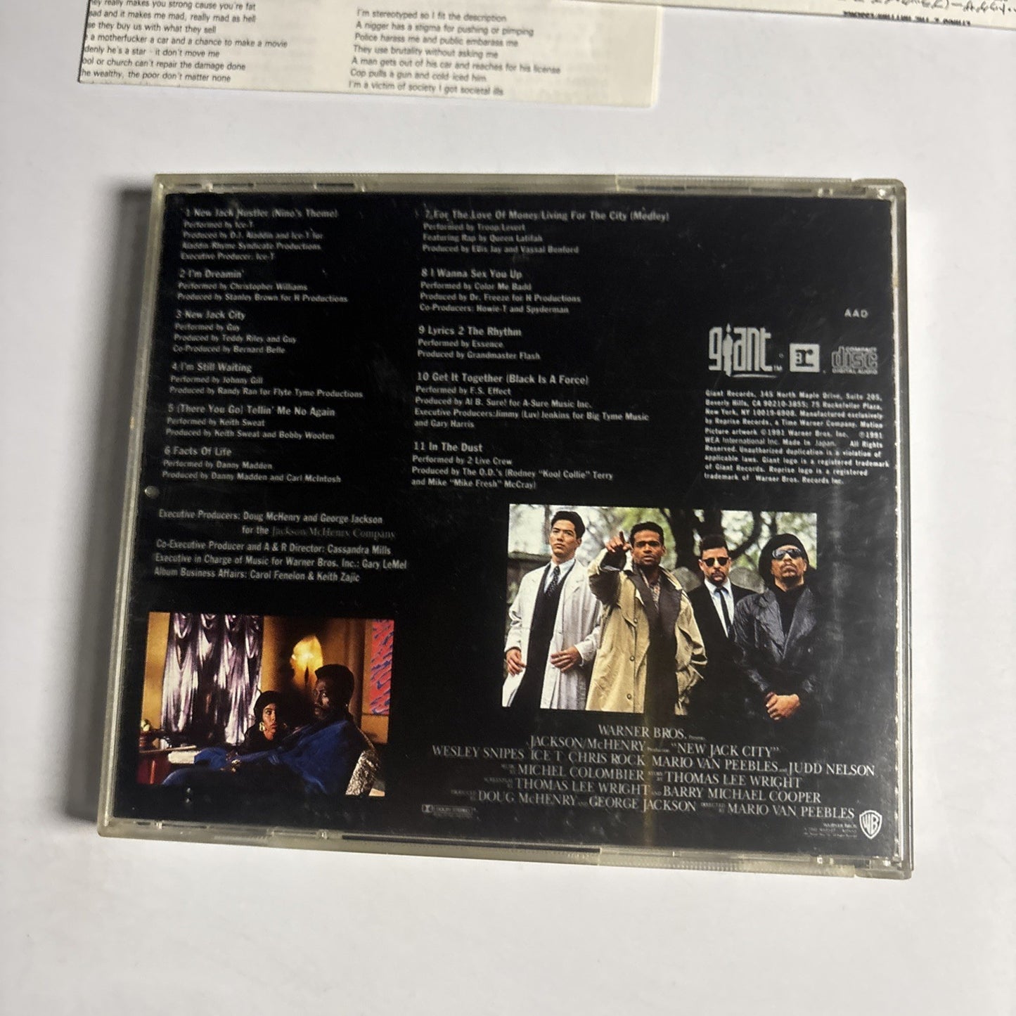 New Jack City (Music From The Motion Picture) (CD, 1991) Japan WPCP 4232