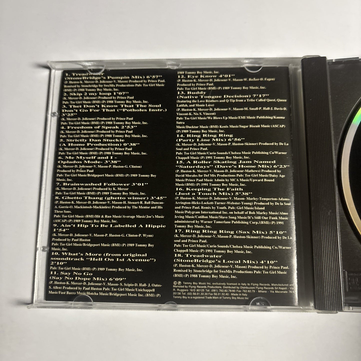 De La Soul – The Best (CD, 1993) Europe FIN 100 CD