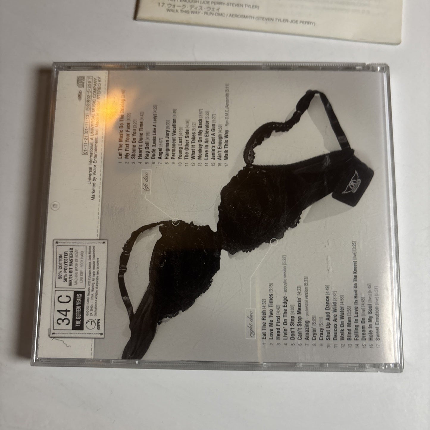 Aerosmith – Young Lust: The Aerosmith Anthology (CD 2-Disc, 2001) Japan