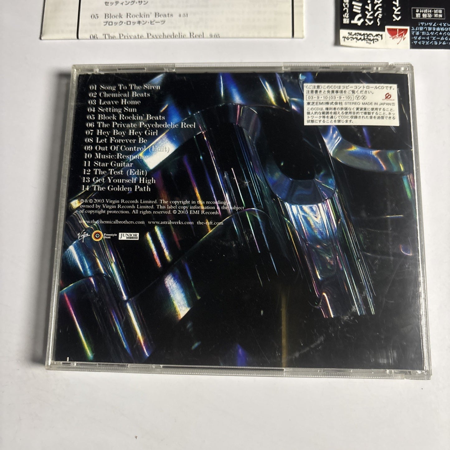 The Chemical Brothers – Singles 93-03 (CD, 2003) Japan ob VJCP-68561
