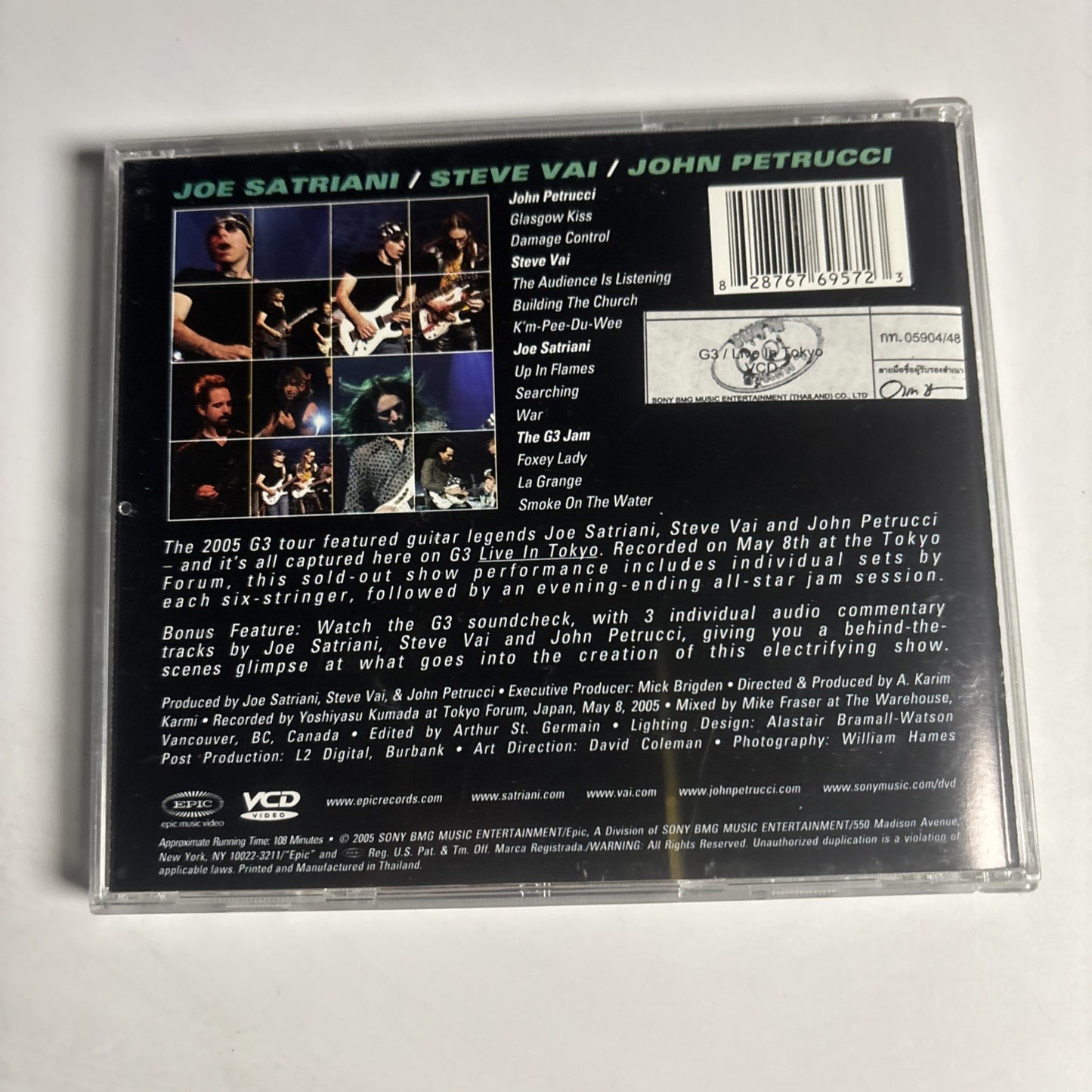 thailand vcd- Live In Tokyo (CD + VCD, 2008) Thailand