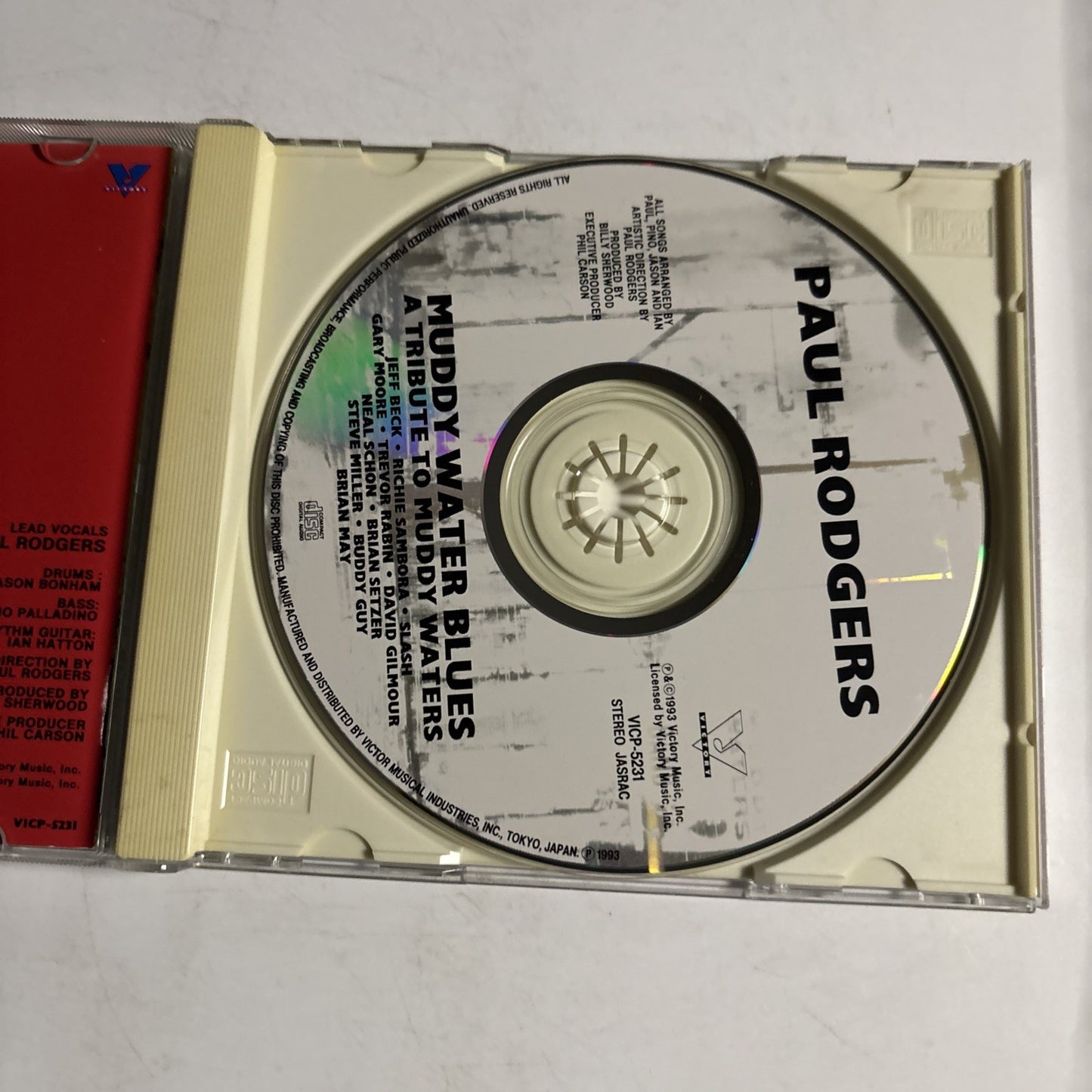 Paul Rodgers – Muddy Water Blues (A Tribute To Muddy Waters) (CD, 1993) Japan