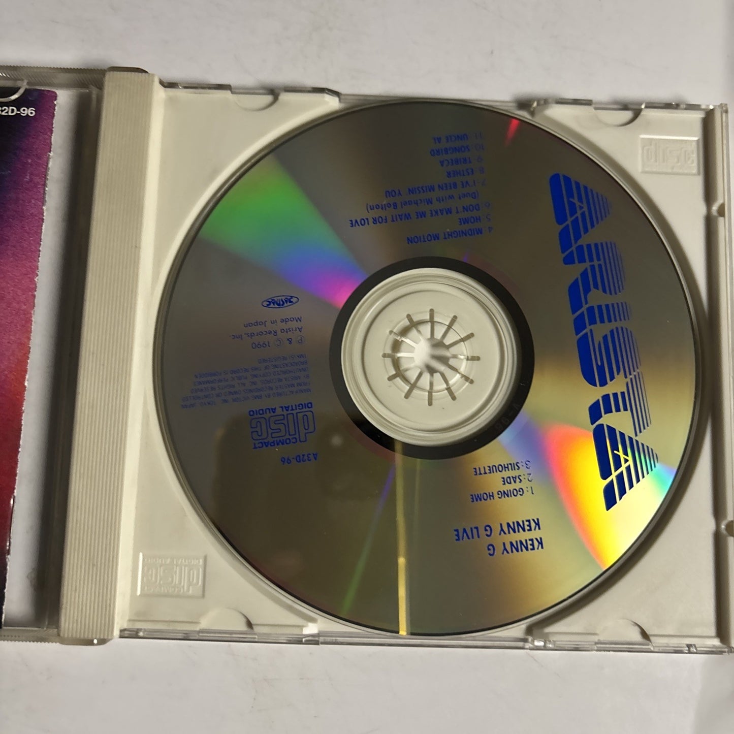 Kenny G – Live (CD, 1989) Japan A32D-96