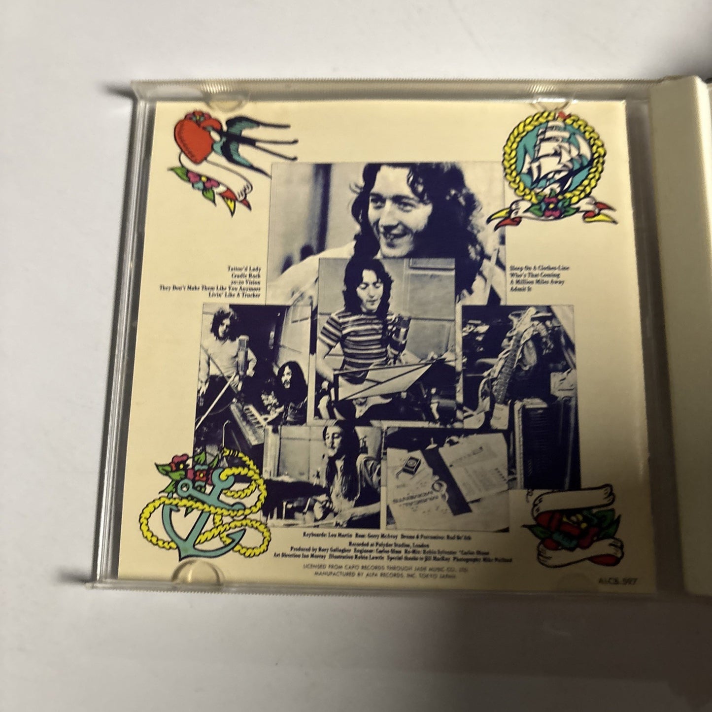 Rory Gallagher – Tattoo (CD, 1992) Japan ALCB 597