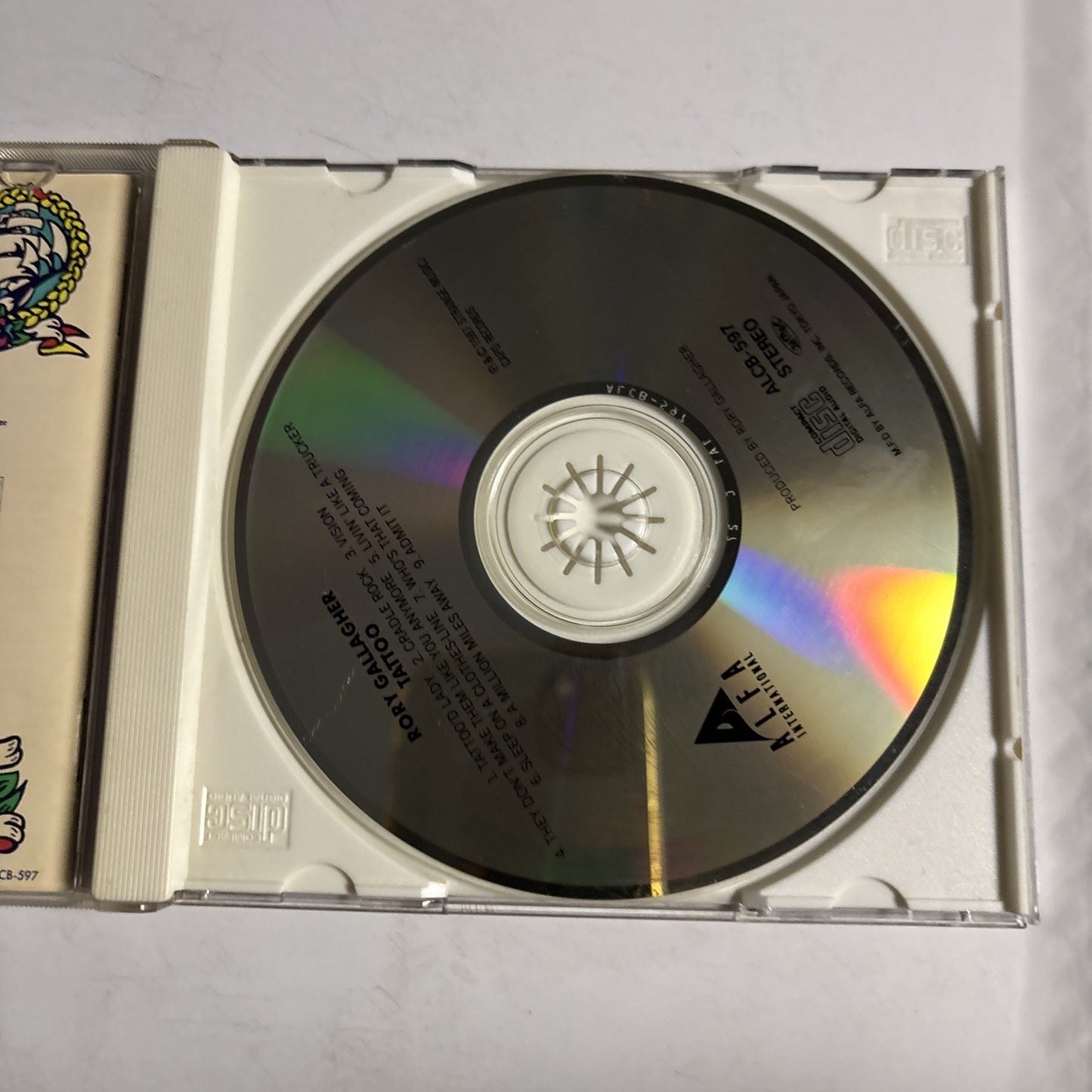 Rory Gallagher – Tattoo (CD, 1992) Japan ALCB 597