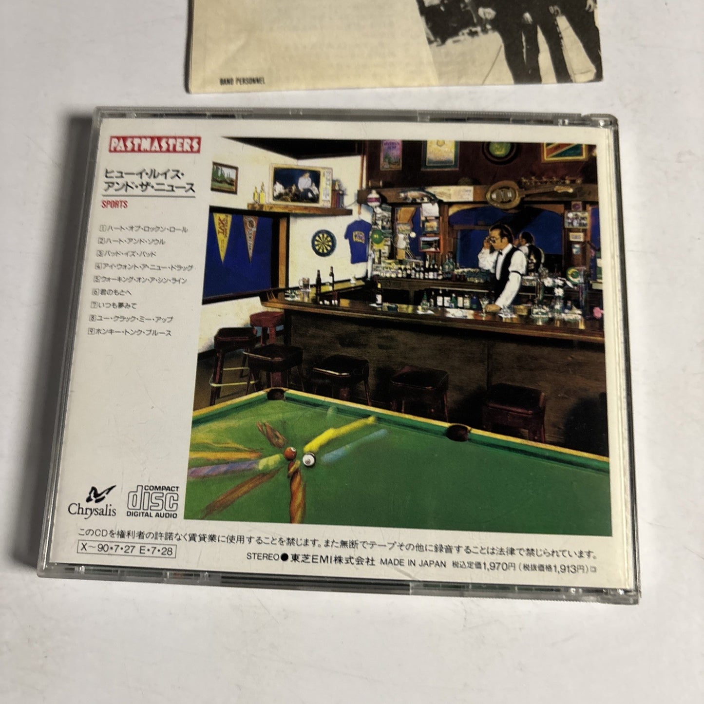 Huey Lewis & The News – Sports (CD, 1989) Japan CP21-6018