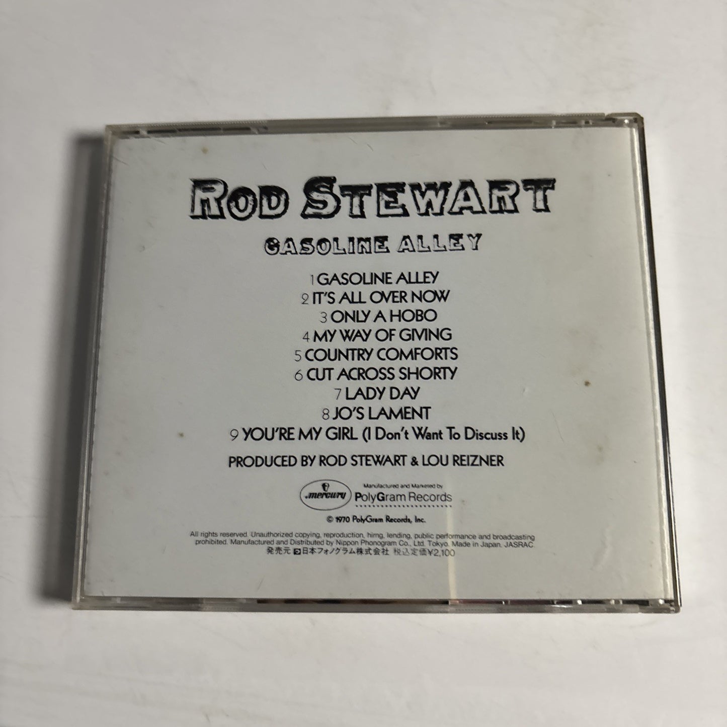 Rod Stewart – Gasoline Alley (CD, 1991) Japan PHCR-6059