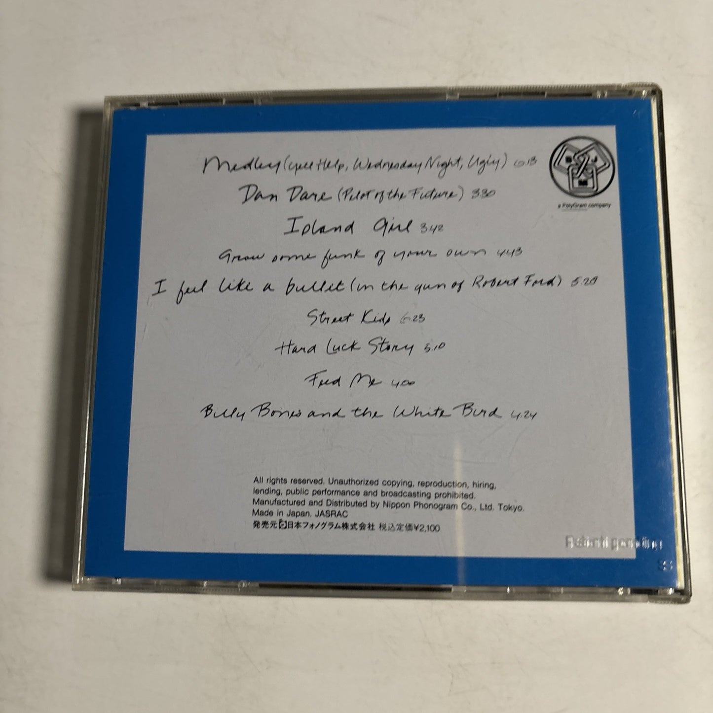 Elton John – Rock Of The Westies (CD, 1991) Japan PHCR-6030