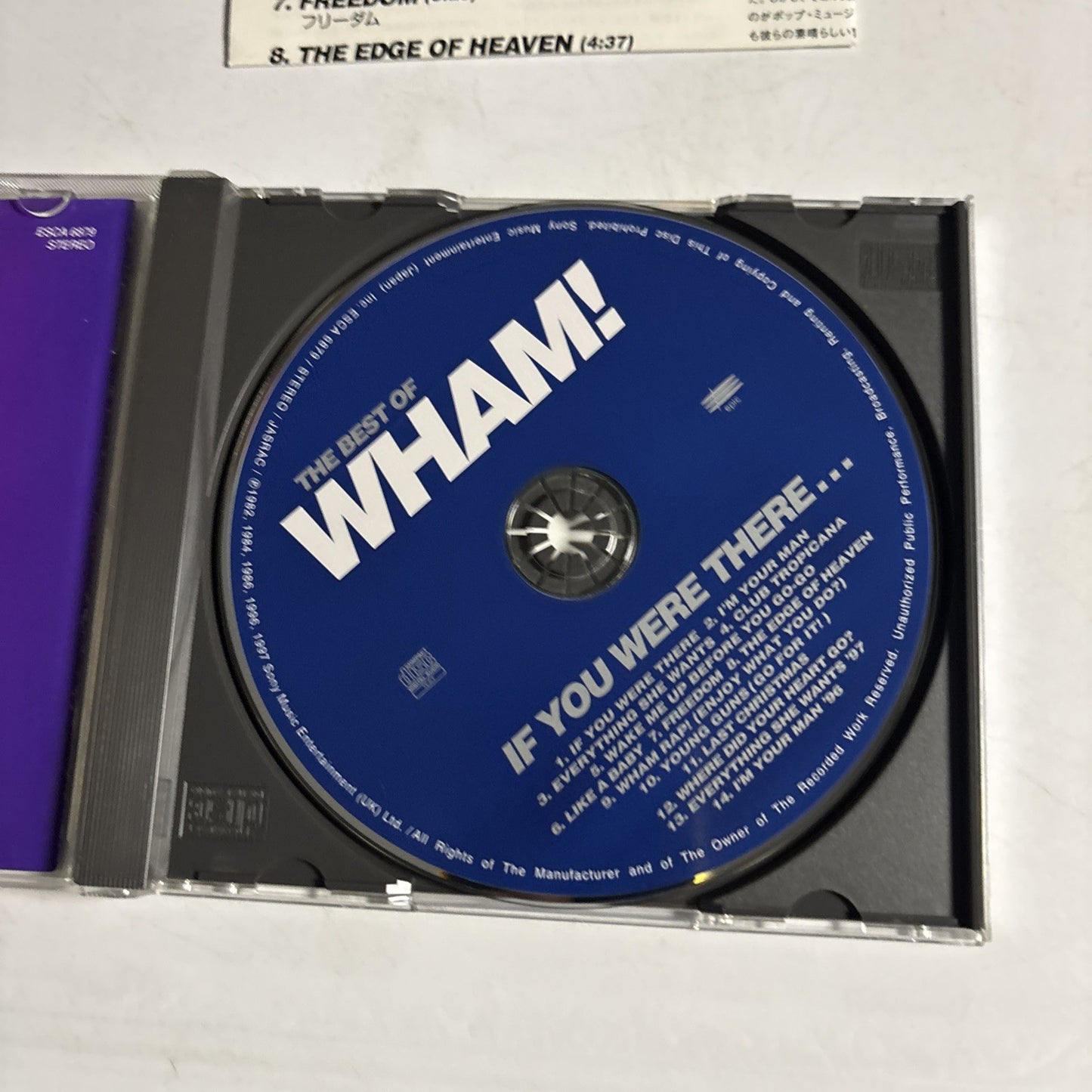 Wham! – The Best Of Wham! (If You Were There...) (CD, 1997) Japan ESCA 6879