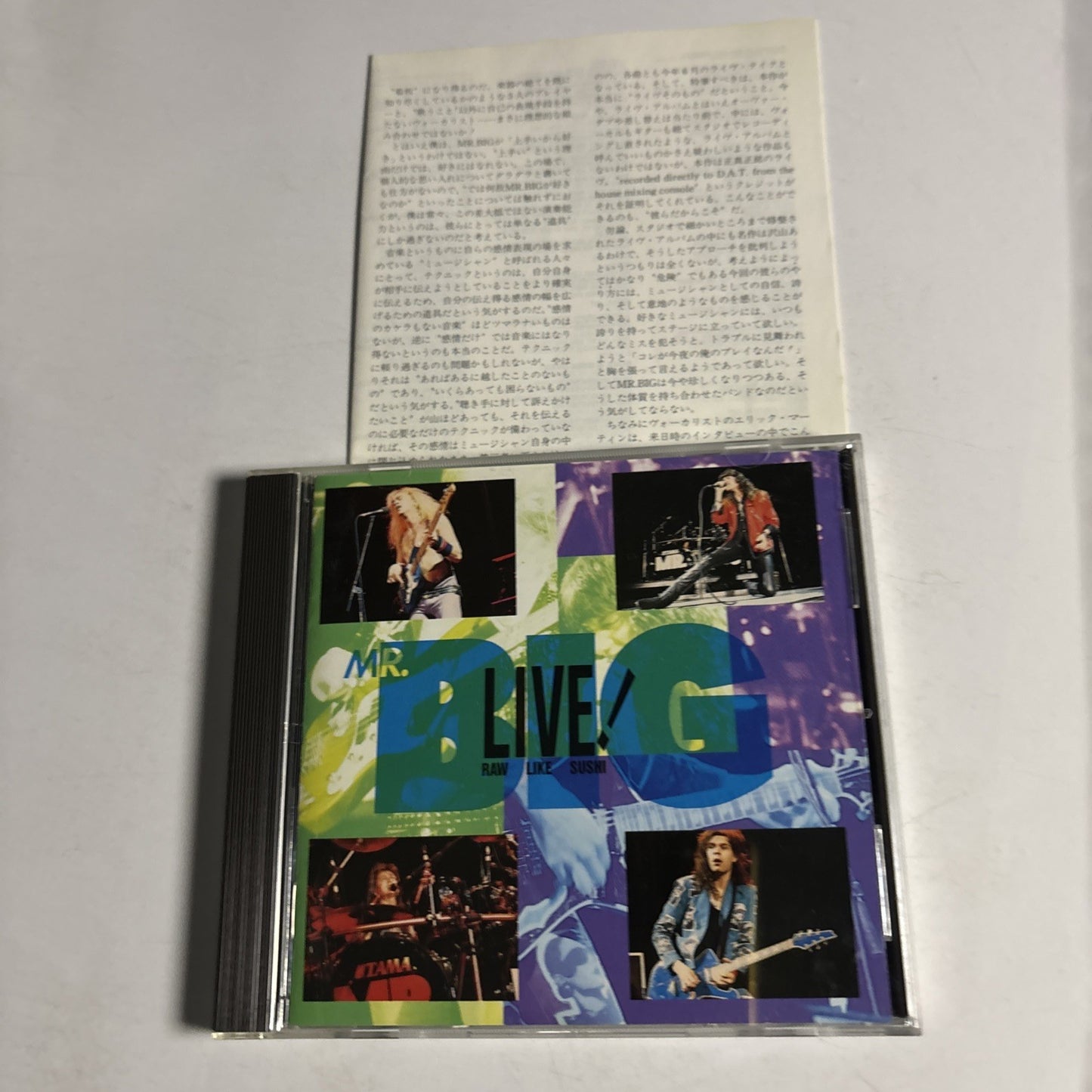 Mr. Big – Live! Raw Like Sushi (CD, 1990) Japan AMCY-159