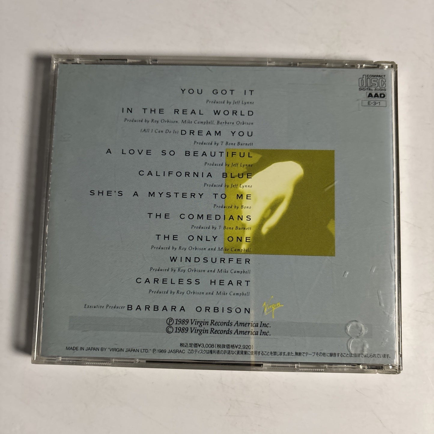Roy Orbison – Mystery Girl (CD, 1989) Japan VJD-32111