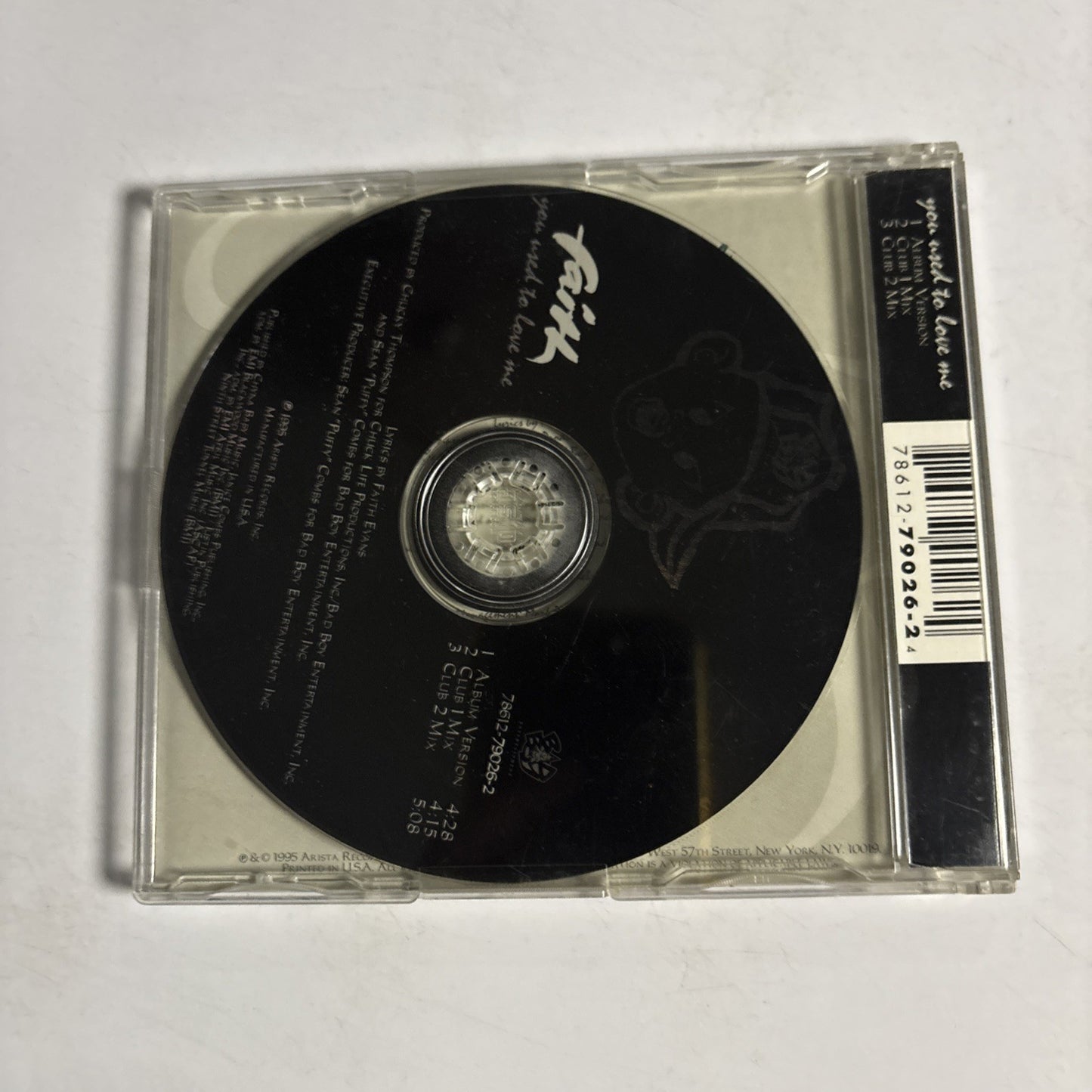 Faith Evans – You Used To Love Me (CD, 1995) US 78612-79026-2