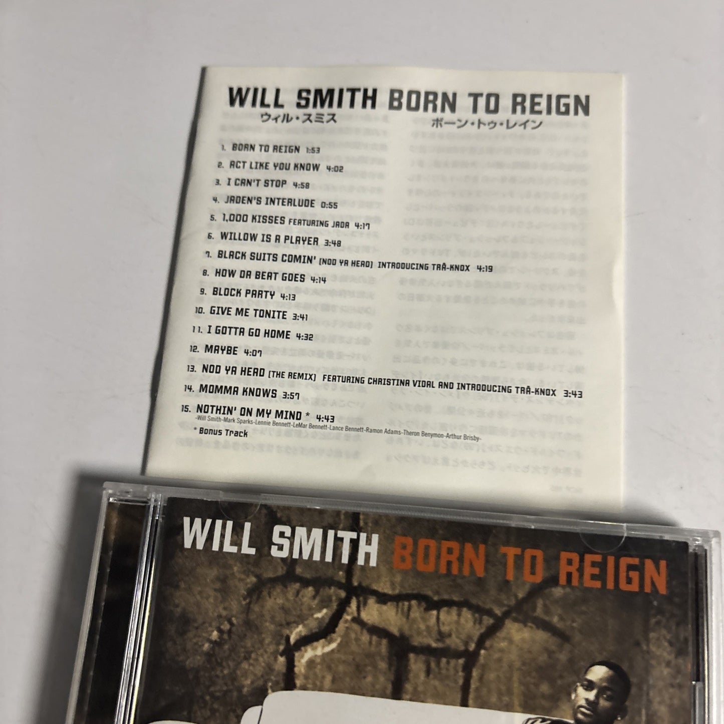Will Smith – Born To Reign (CD, 2002) Japan Bonus Track SICP 165