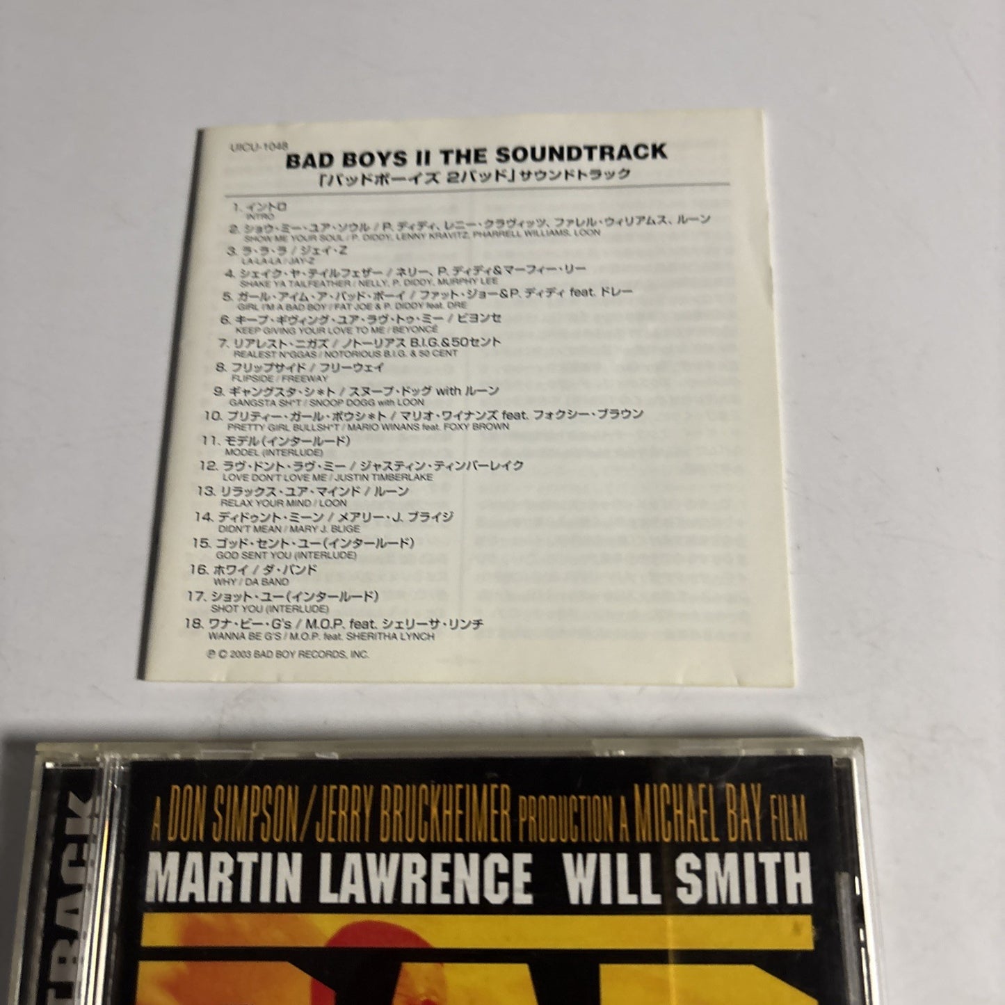 Various – Bad Boys II - The Soundtrack (CD, 2003) Japan UICU-1048