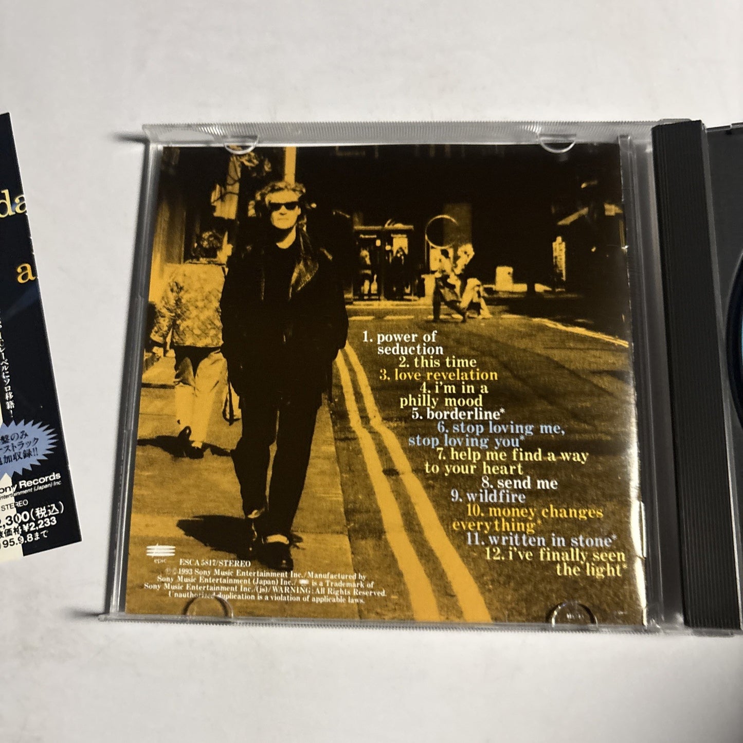 Daryl Hall – Soul Alone (CD, 1993) Japan obi ESCA-5817