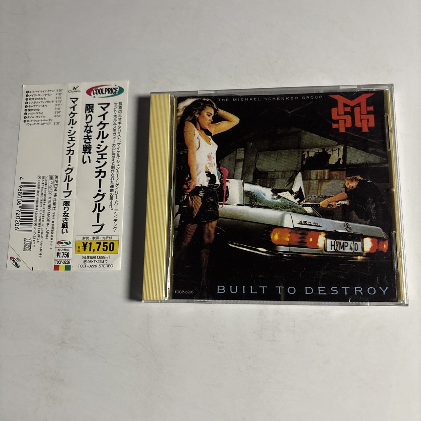 The Michael Schenker Group – Built To Destroy (CD, 1996) Japan obi TOCP-3226